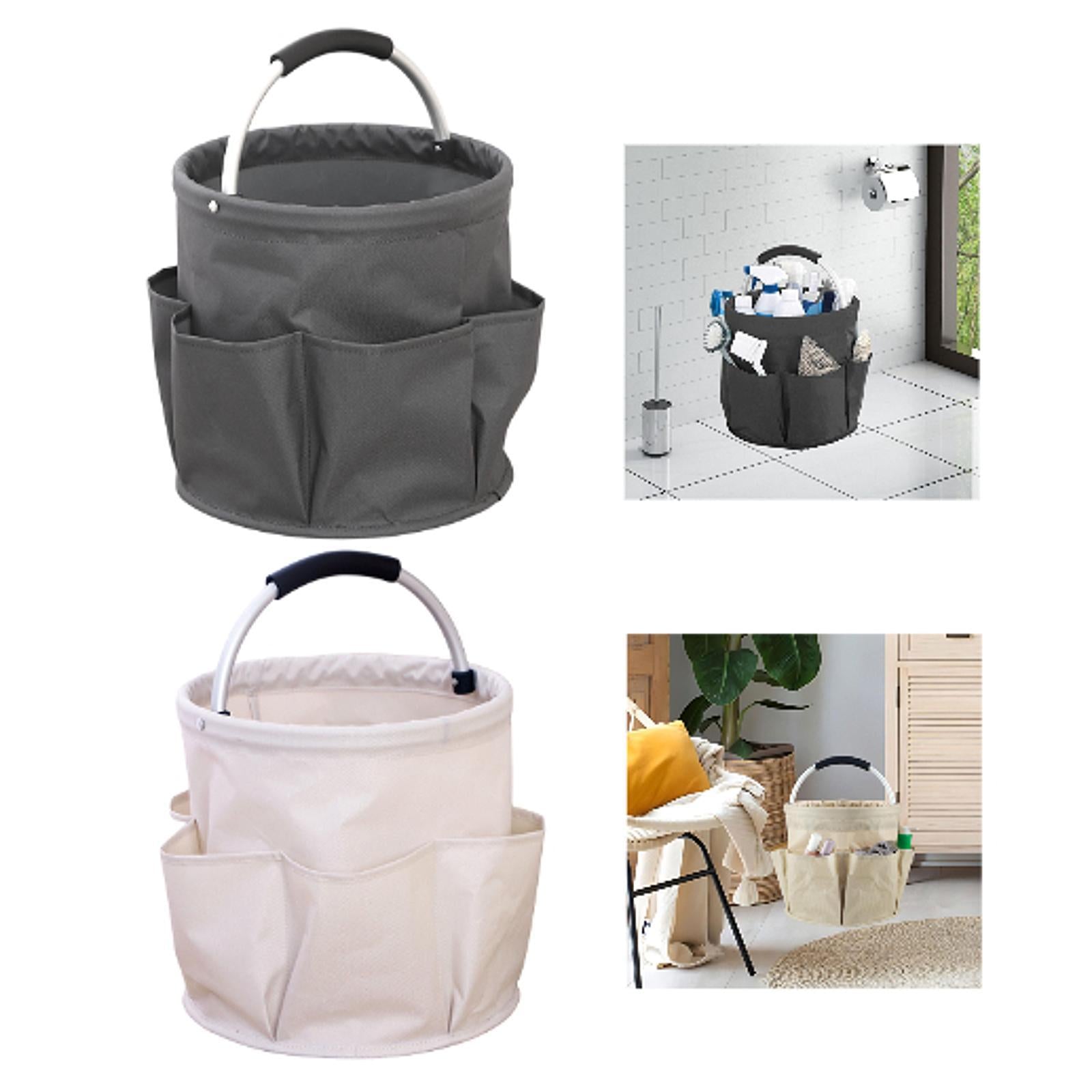 Garden Tool Bag Portable Folding Tool Organizer for Camping Travel Gardening Gray