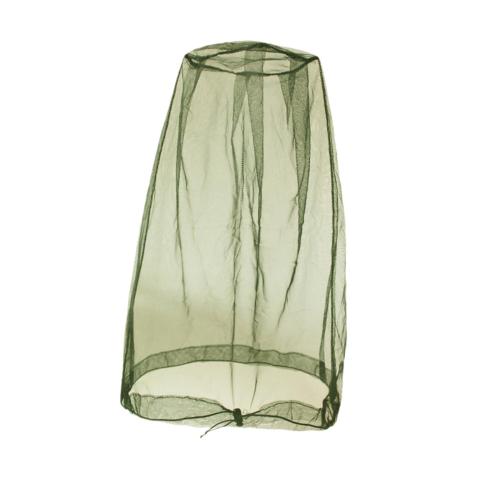 Head Net Sunhat Head Protecting Net for Outdoor Activities Camping Adventure dark green