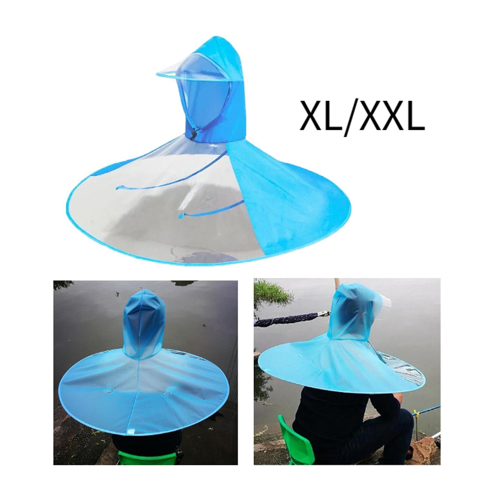 Head Umbrella Hat Folding Windproof Headwear for Hiking Climbing Backpacking XL