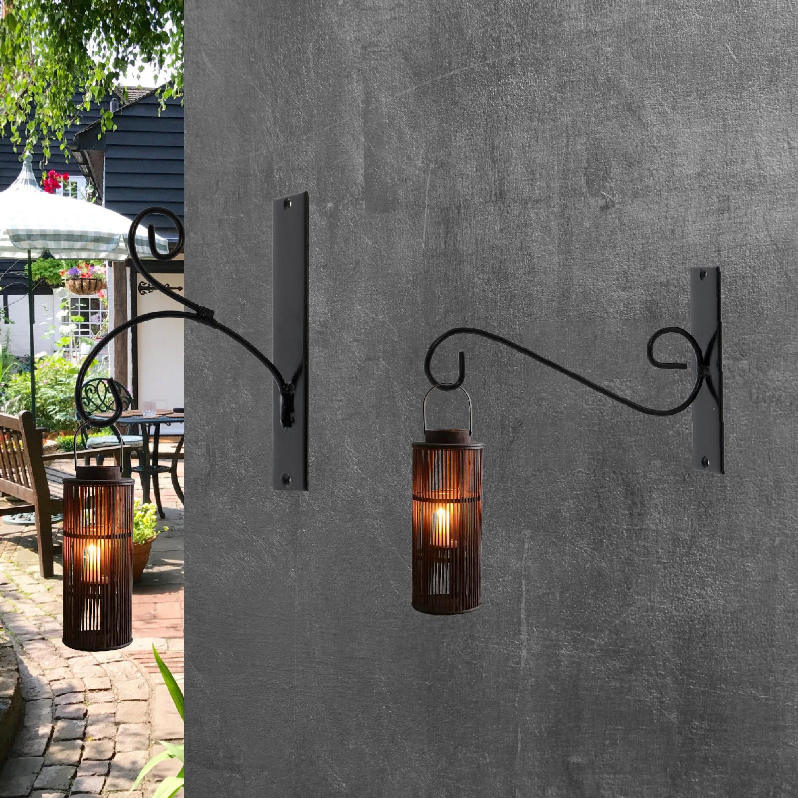 2 Pieces Metal Plant Hanger Wall Bracket for Hanging Ornaments Plant Baskets