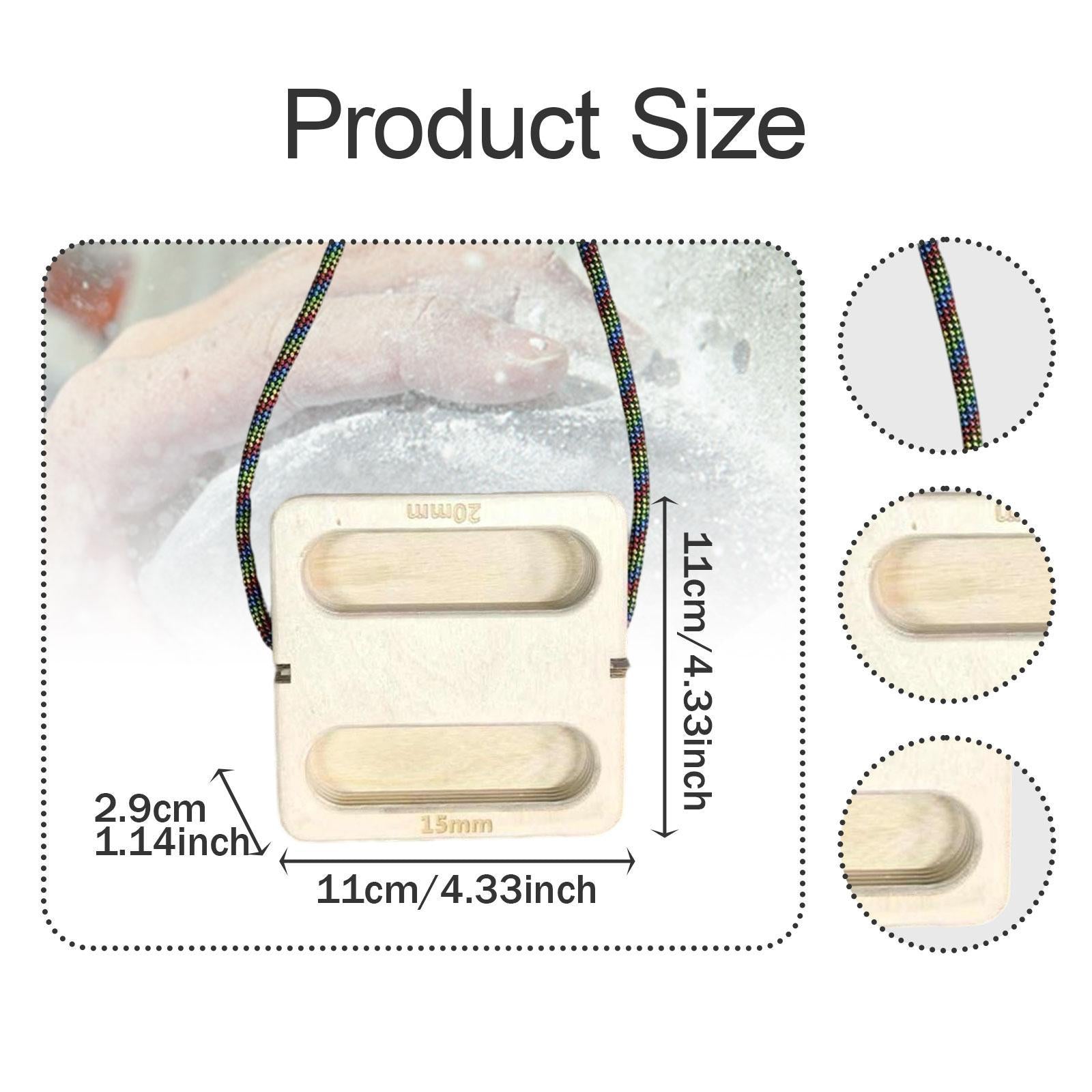 2 Pieces Climbing Hangboards Wall Hanging Indoor Outdoor Finger Strengthener