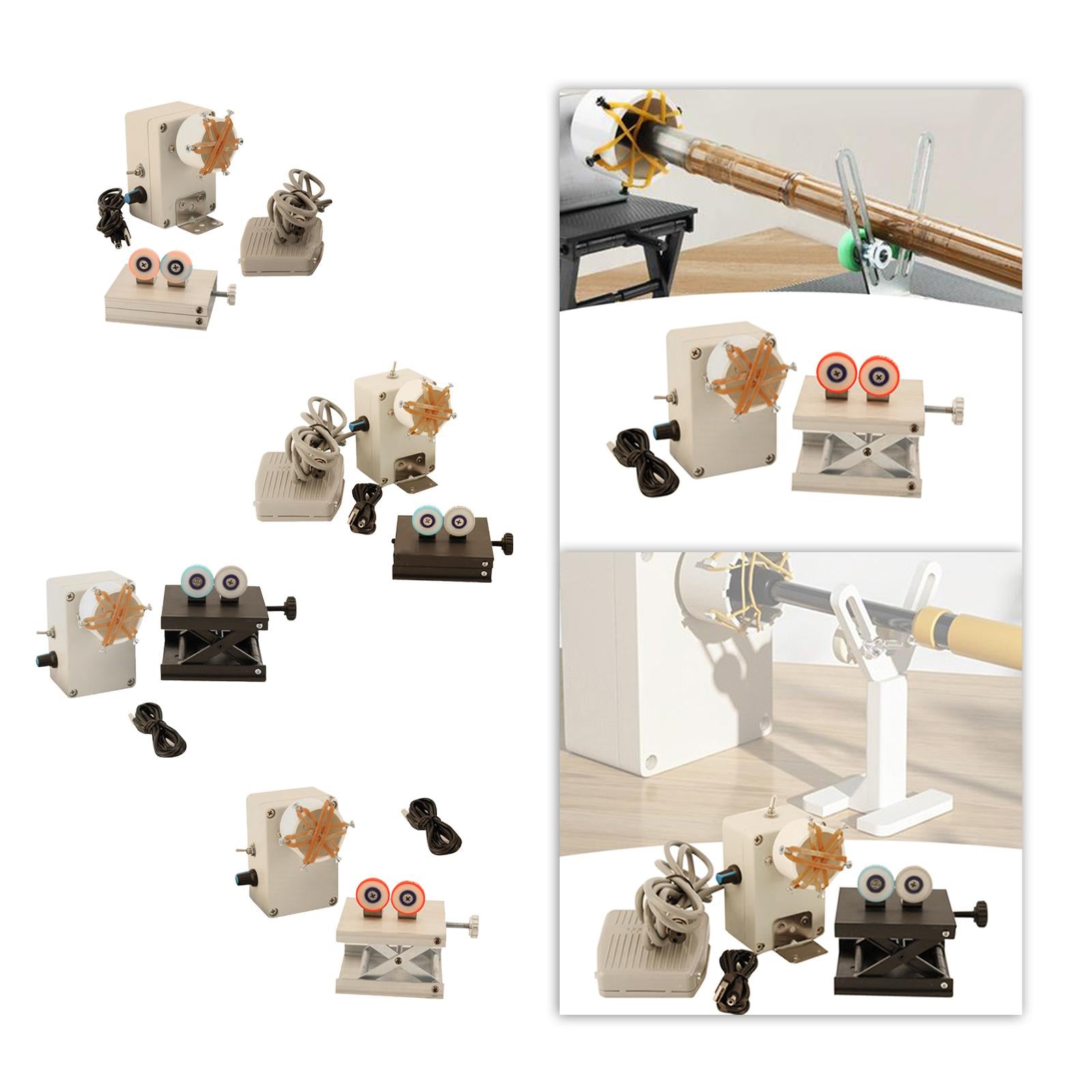 DIY Winding Machine Fishing Tools Rod Dryer Rod Building Machine Accessories Pedal alloy stand