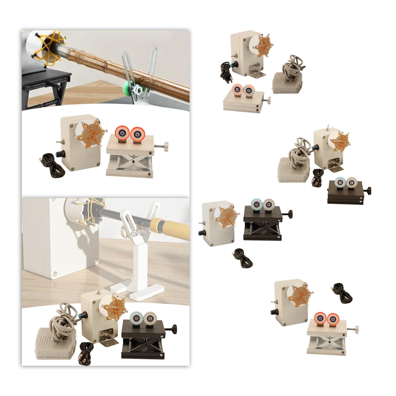 DIY Winding Machine Fishing Tools Rod Dryer Rod Building Machine Accessories Pedal alloy stand