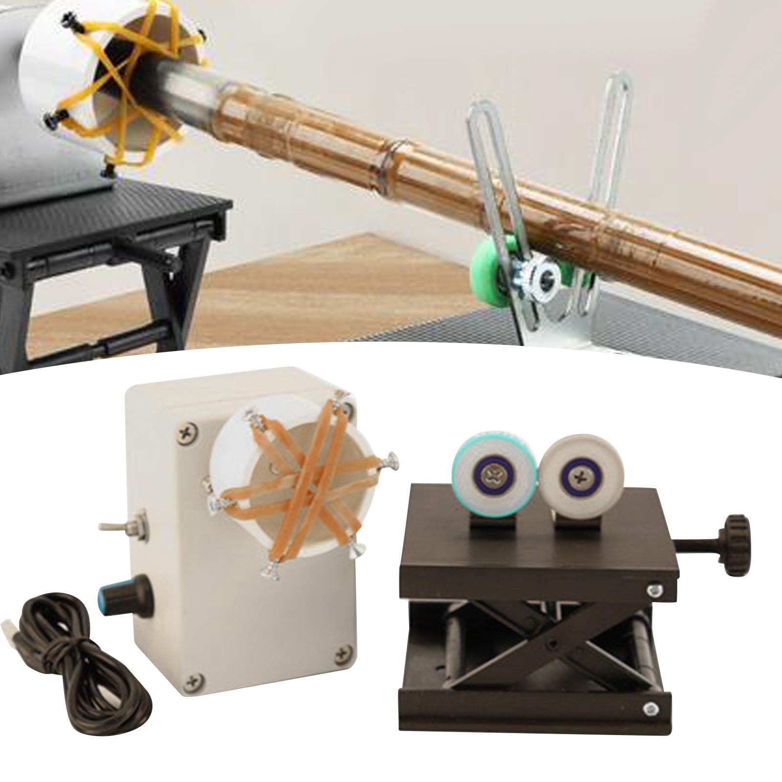 DIY Winding Machine Fishing Tools Rod Dryer Rod Building Machine Accessories pp stand