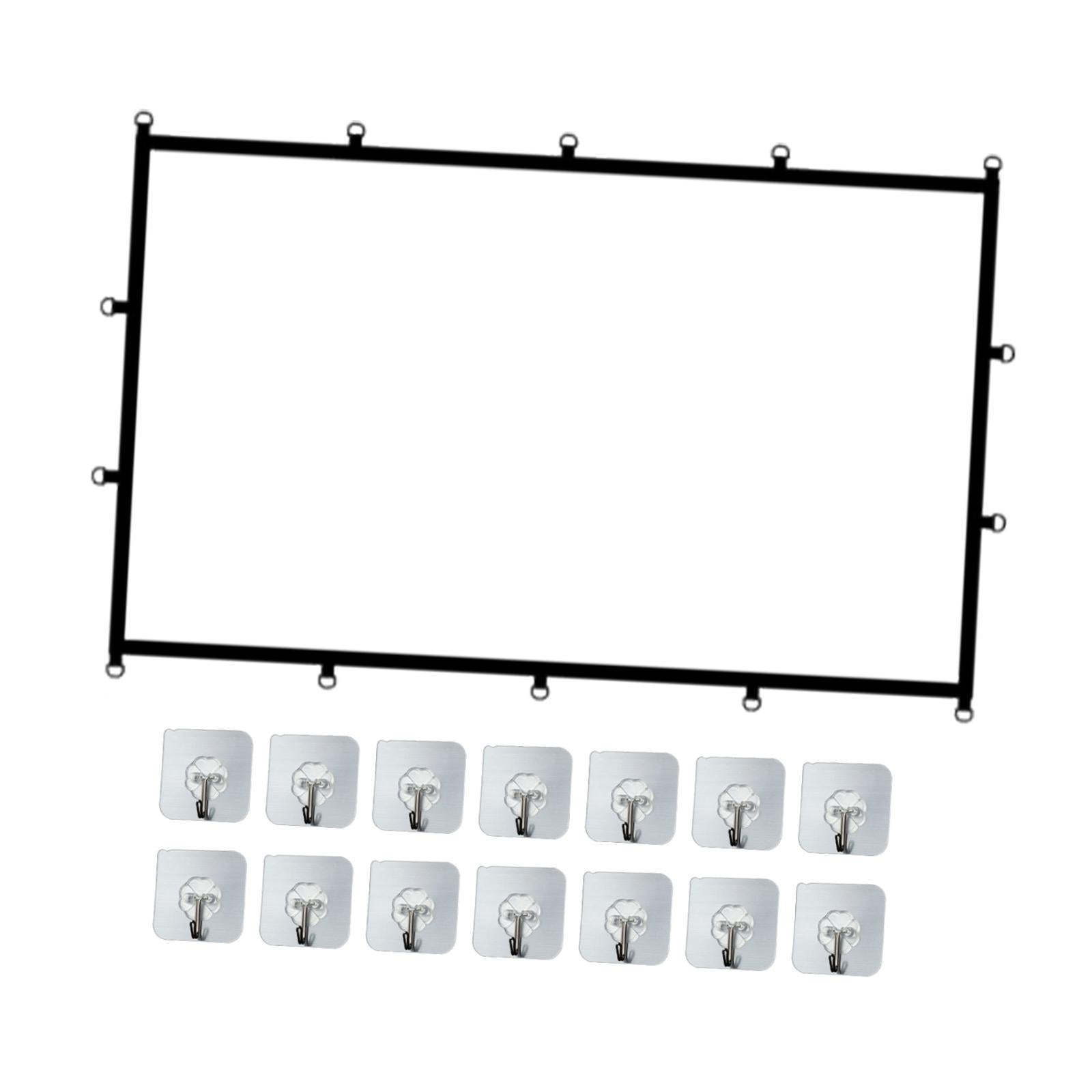 16:9 Projector Screen White for Camping Entertainment Presentation Education 120inch