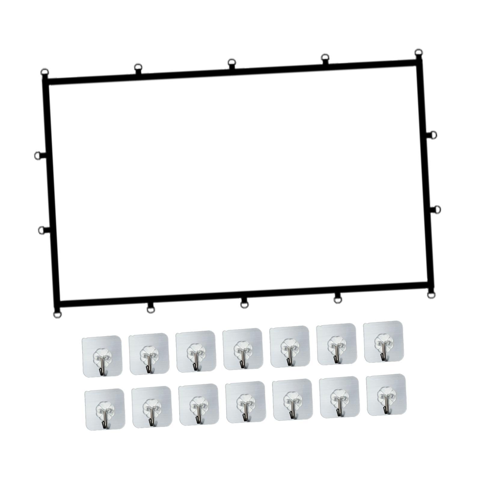 16:9 Projector Screen White for Camping Entertainment Presentation Education 120inch