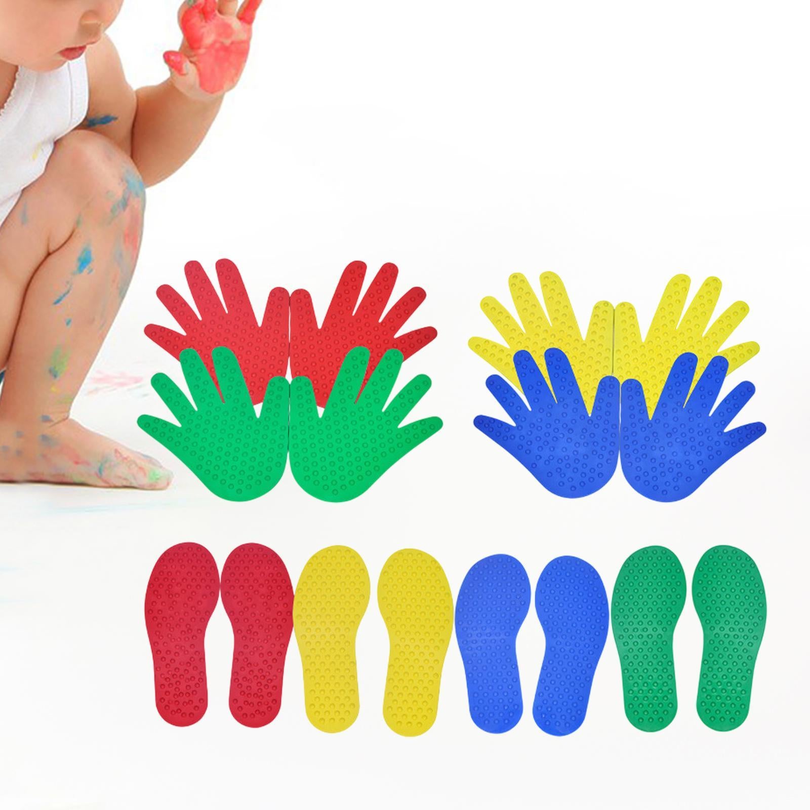 Carpet Markers Learning Children Tactile Balance Mats for Home School Balance 4 Pair and 4 Pair