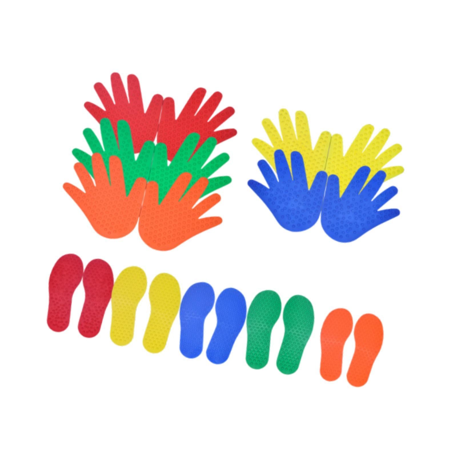 Carpet Markers Learning Children Tactile Balance Mats for Home School Balance 5 Pair and 5 Pair
