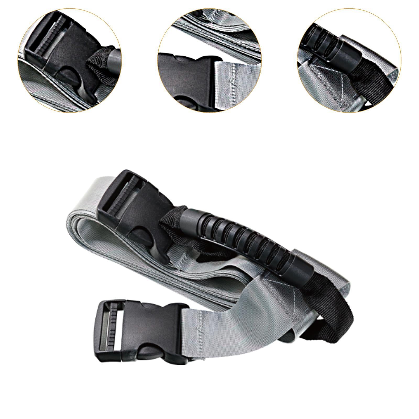 Cross Style Carry Strap Securing Straps for Groceries Heavy Objects Home Use Gray