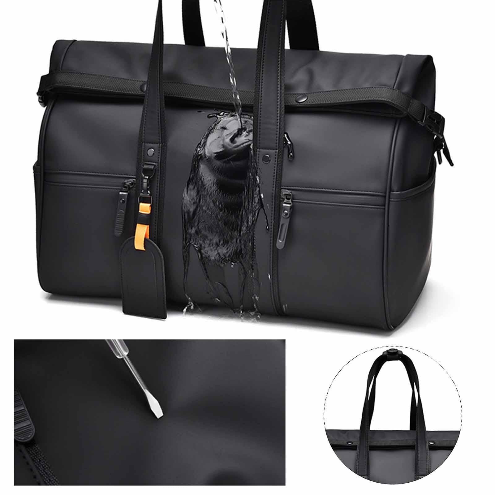 Business Trip Luggage Storage Bag Shoulder Pack for Workout Exercise Camping Black