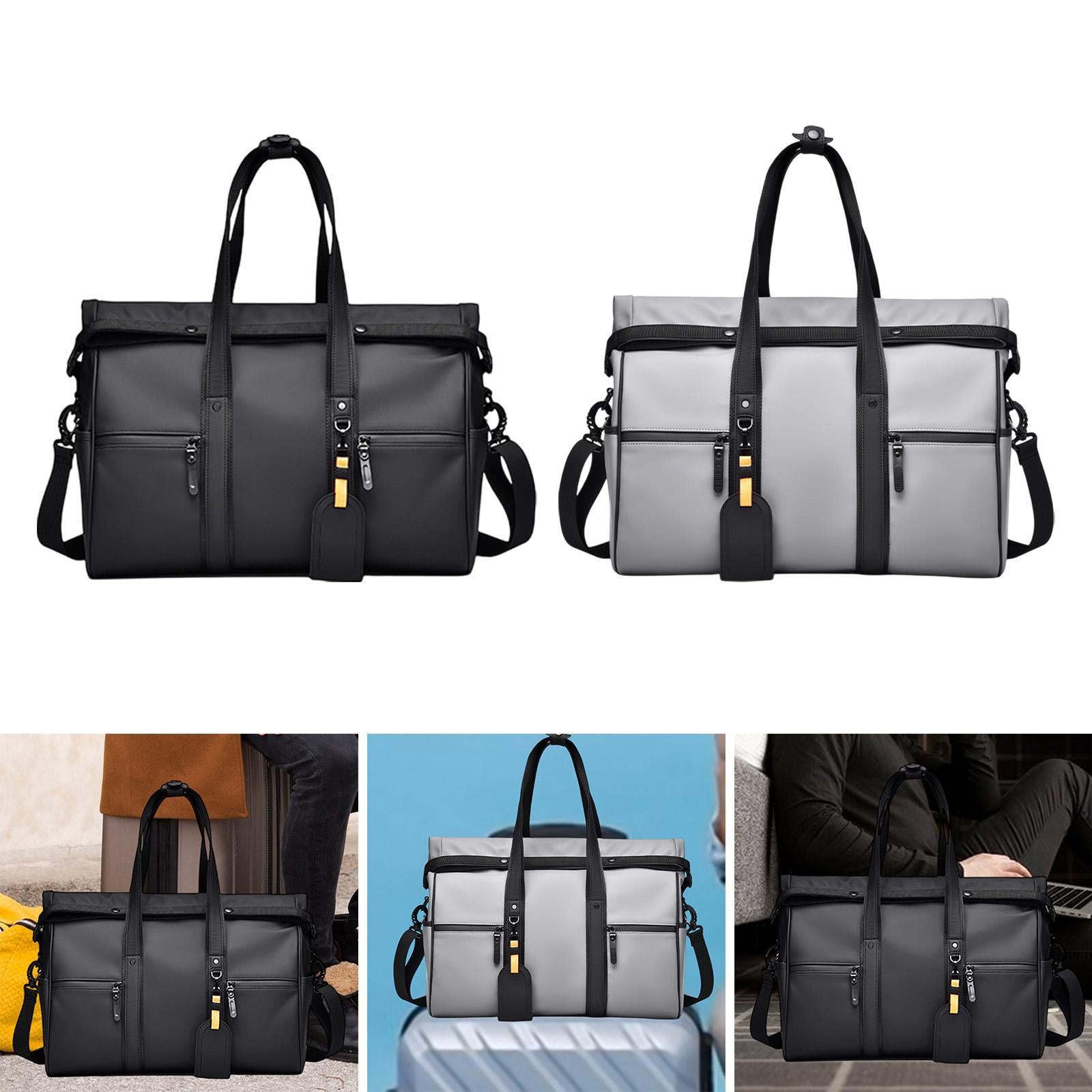 Business Trip Luggage Storage Bag Shoulder Pack for Workout Exercise Camping Black