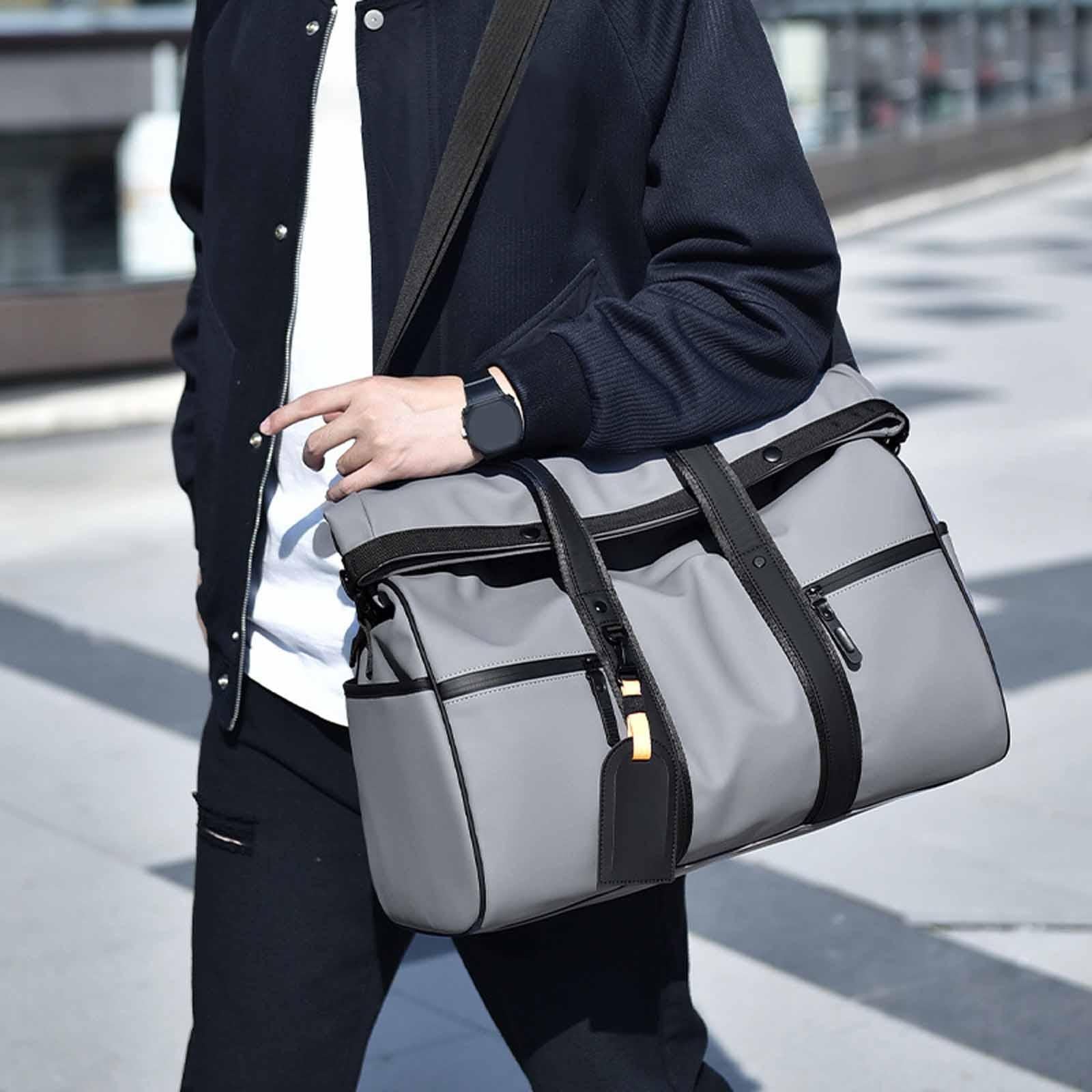 Business Trip Luggage Storage Bag Shoulder Pack for Workout Exercise Camping Gray