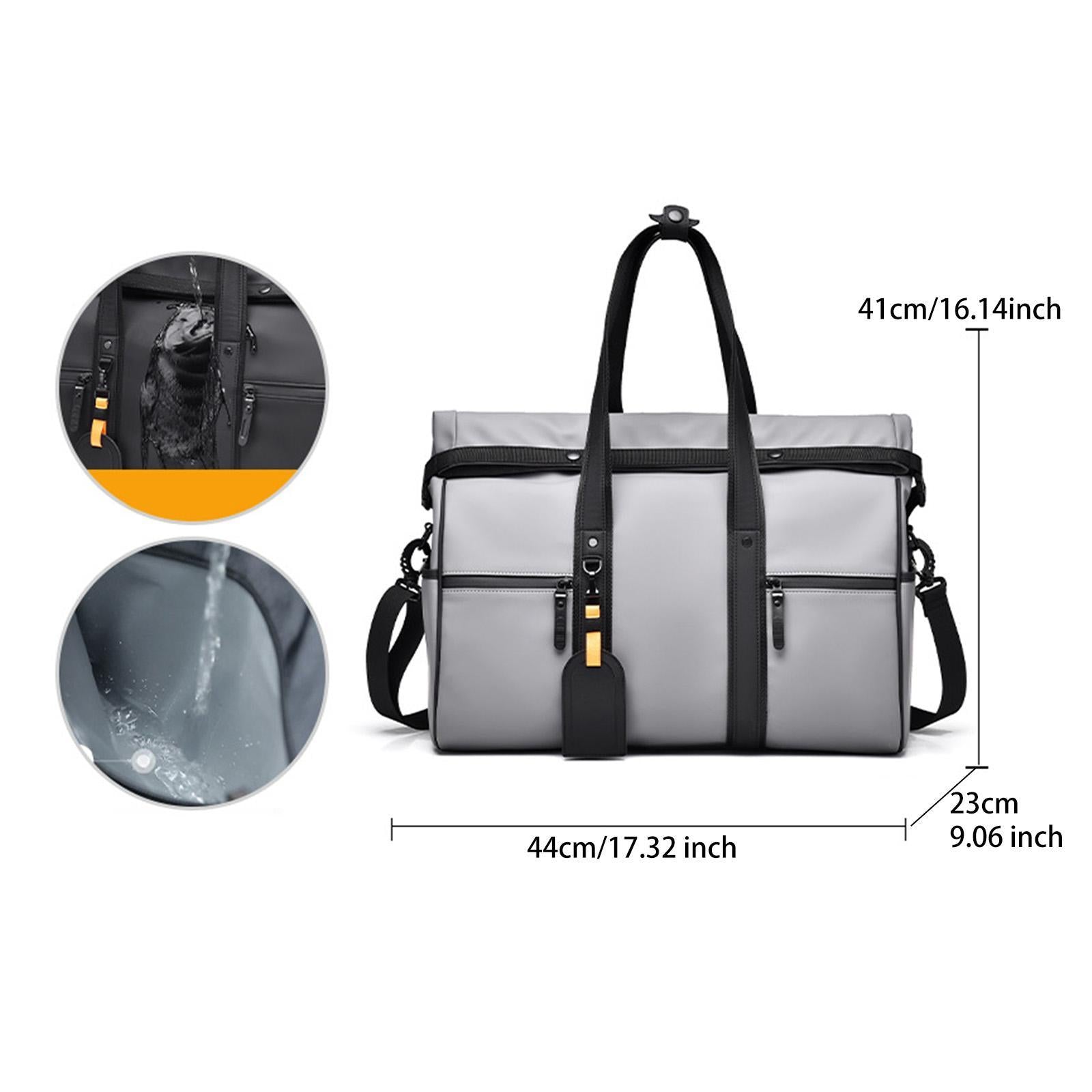 Business Trip Luggage Storage Bag Shoulder Pack for Workout Exercise Camping Gray