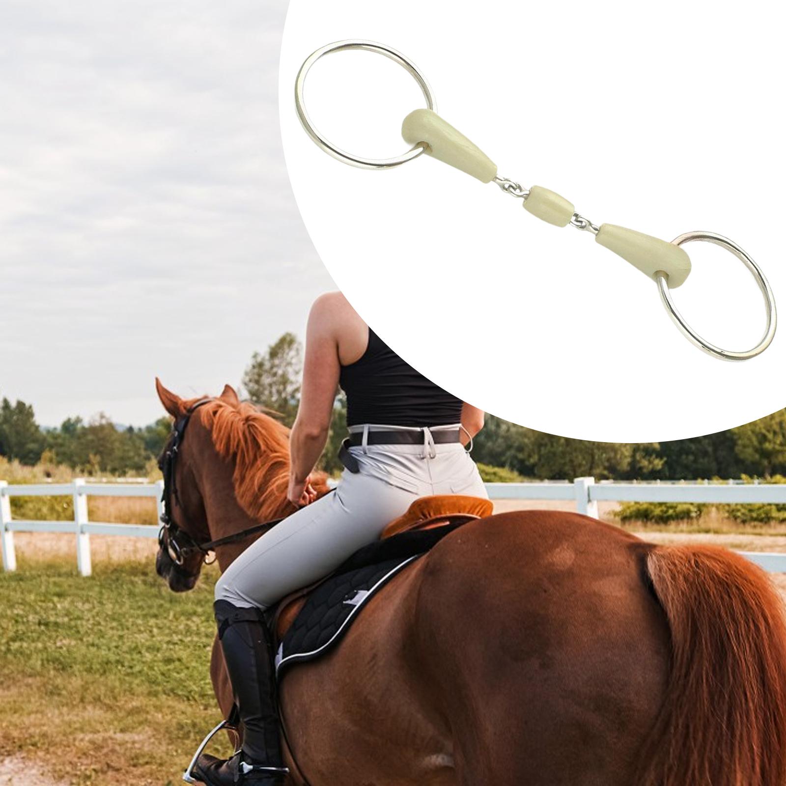 Horse Snaffle Bit Gear Equipment for Performance Outdoor Sports Horse Riding