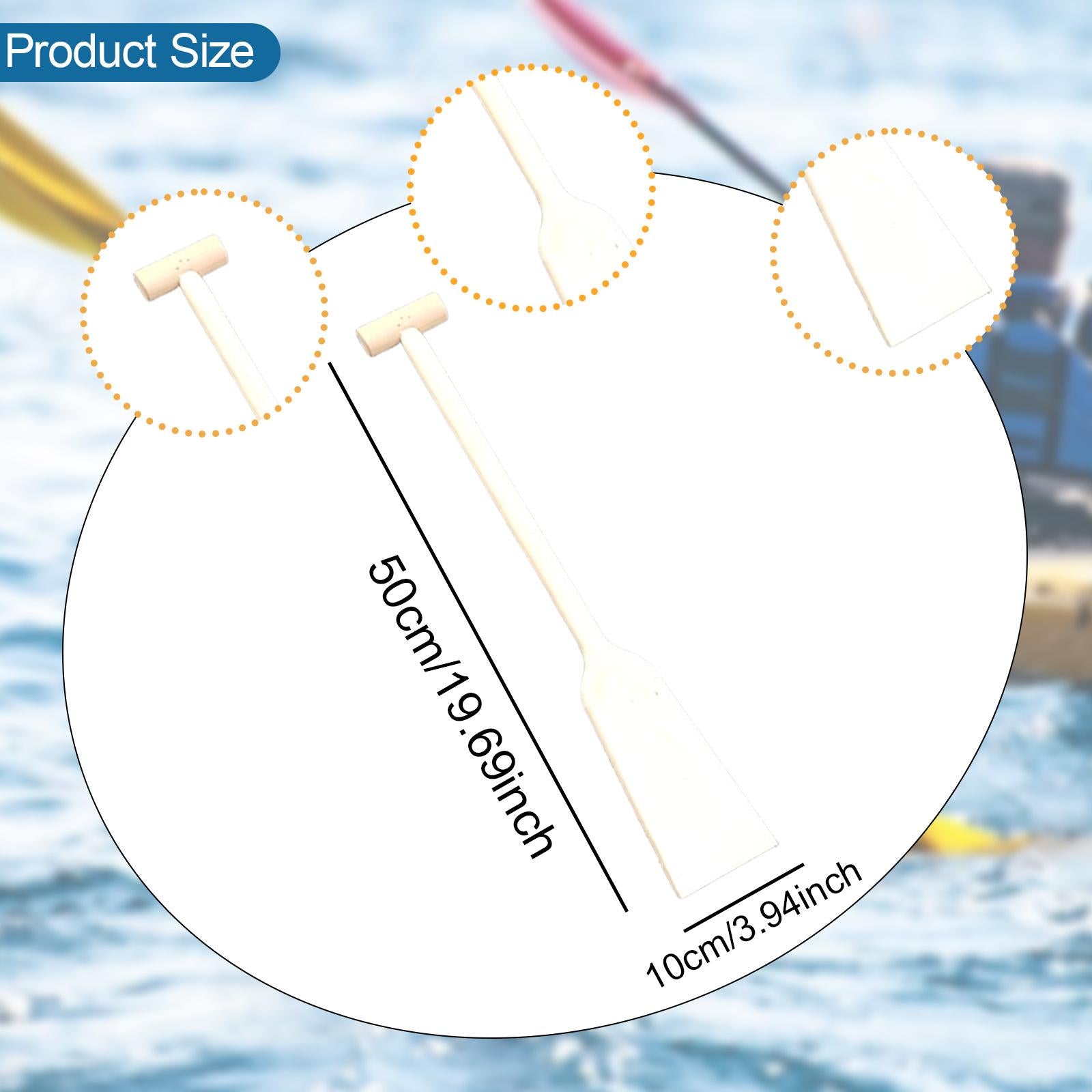 Wooden Canoe Paddle DIY Comfortable Ergonomic Grip for Water Sports Kayaking Square Tail
