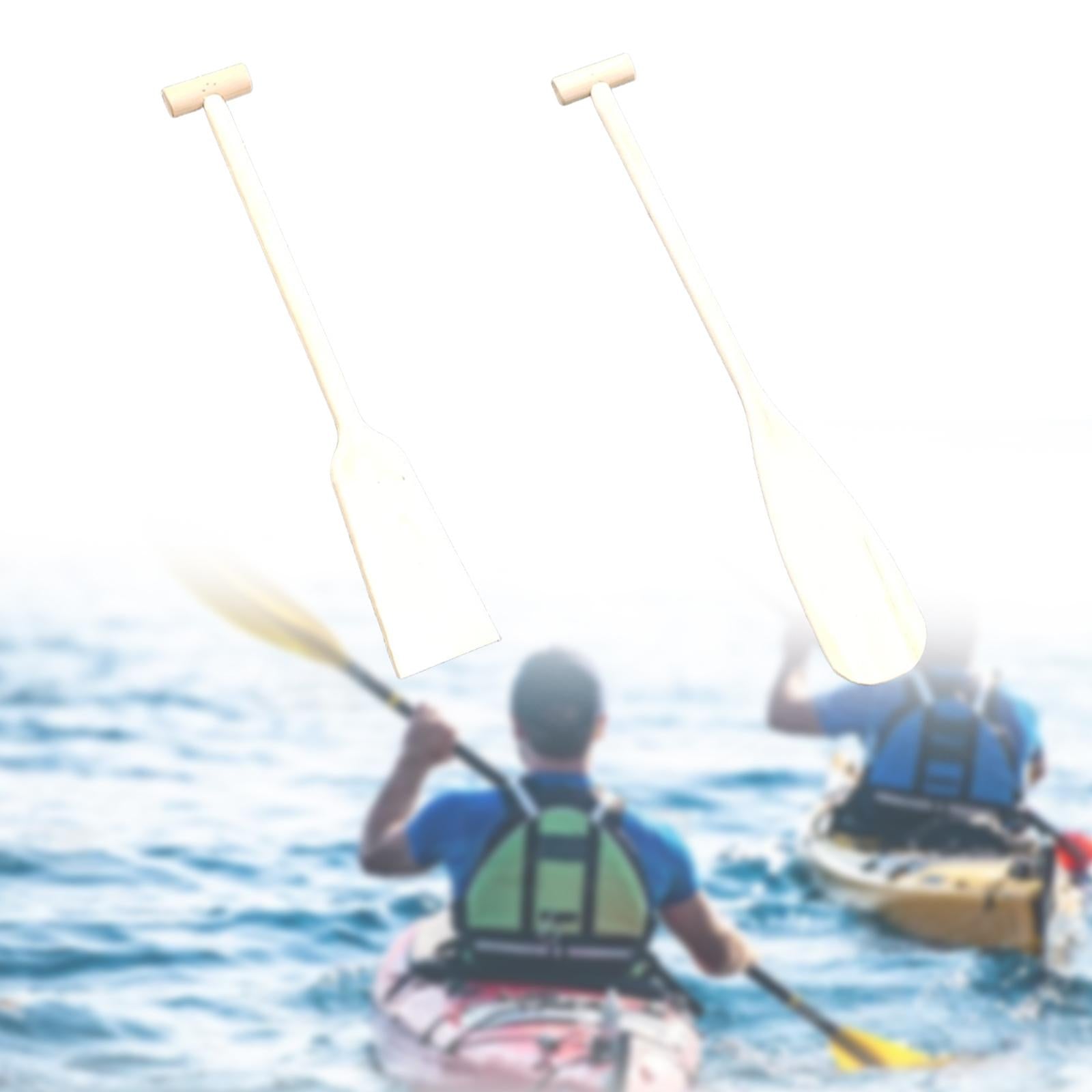Wooden Canoe Paddle DIY Comfortable Ergonomic Grip for Water Sports Kayaking Square Tail