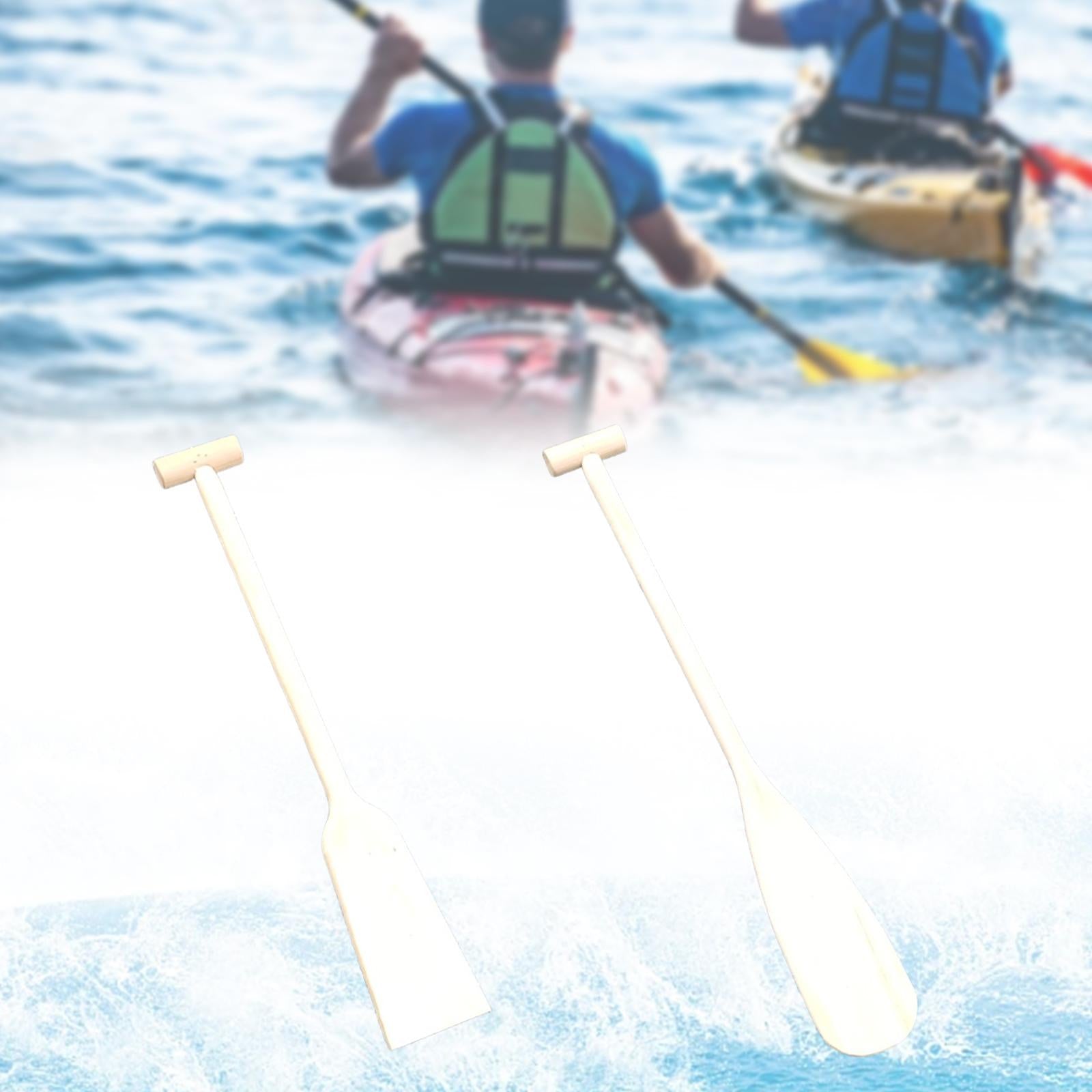 Wooden Canoe Paddle DIY Comfortable Ergonomic Grip for Water Sports Kayaking Square Tail