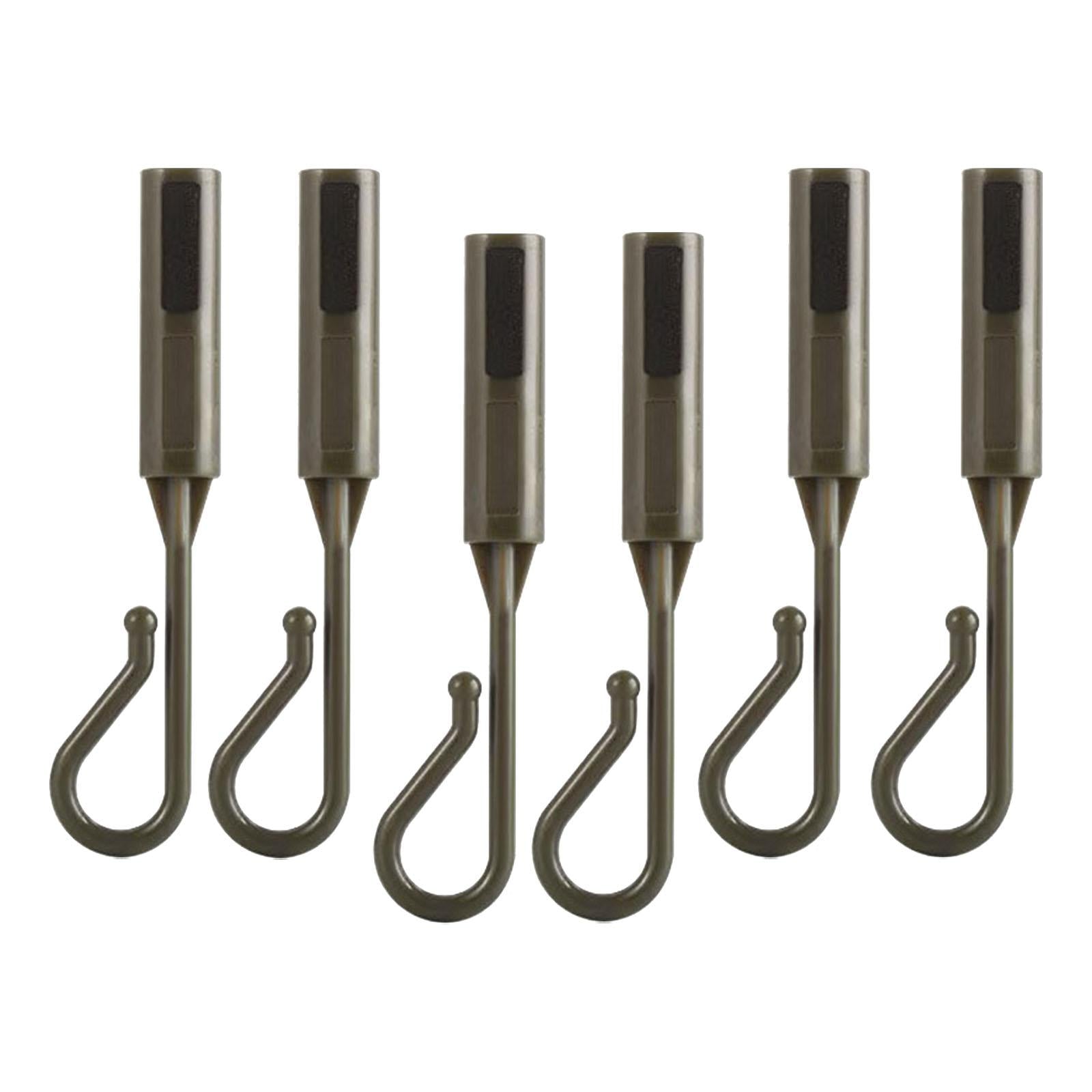 6 Pieces Hook Keeper for Fishing Rod Sturdy Professional Fishing Bait Holder green