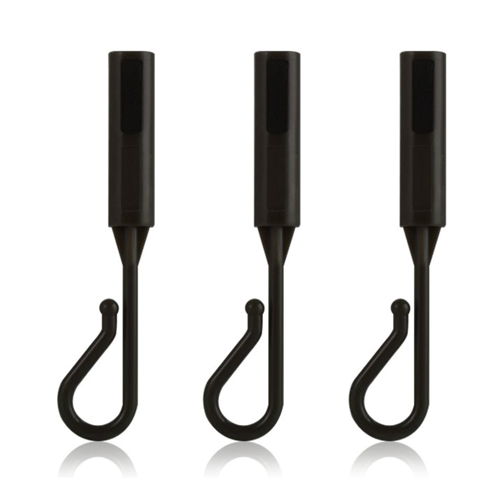 6 Pieces Hook Keeper for Fishing Rod Sturdy Professional Fishing Bait Holder black