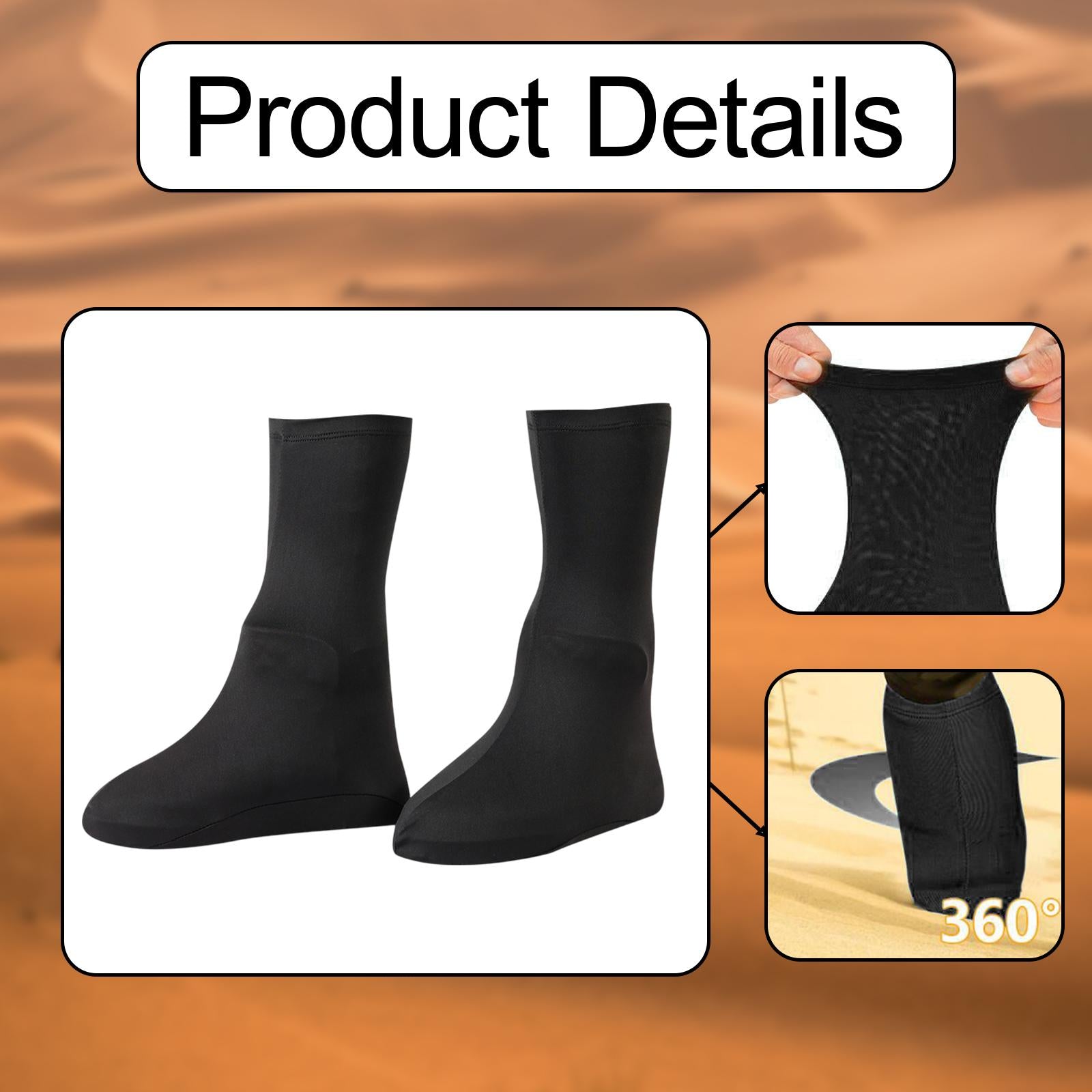 Shoes Covers Supplies Rain Snow Boots Covers for Outdoor Sports Snowy Biking Adults black