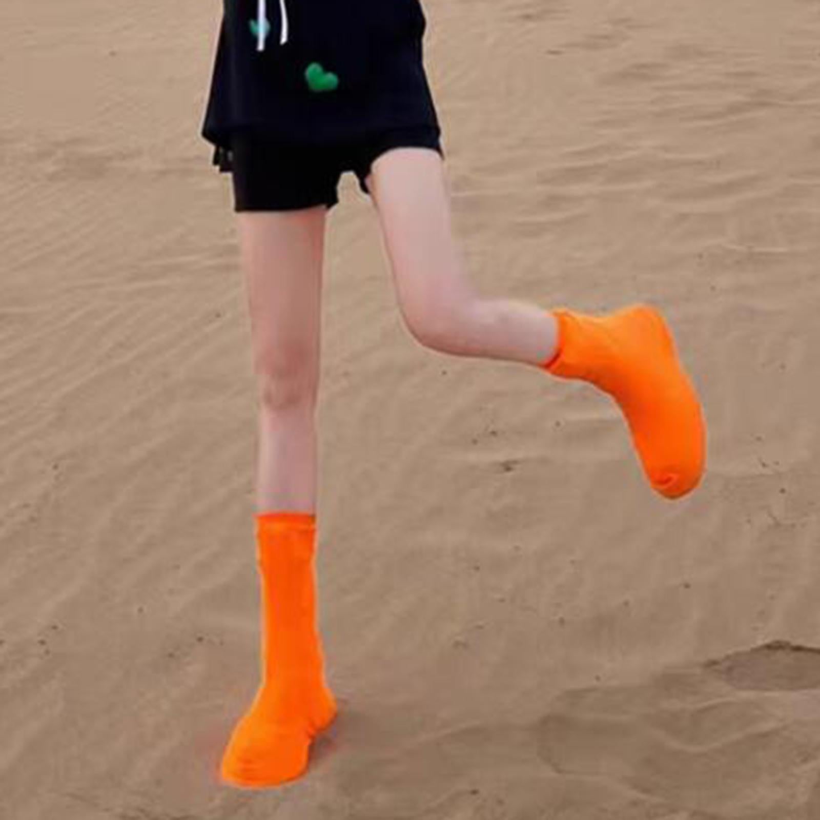Shoes Covers Supplies Rain Snow Boots Covers for Outdoor Sports Snowy Biking Adults orange