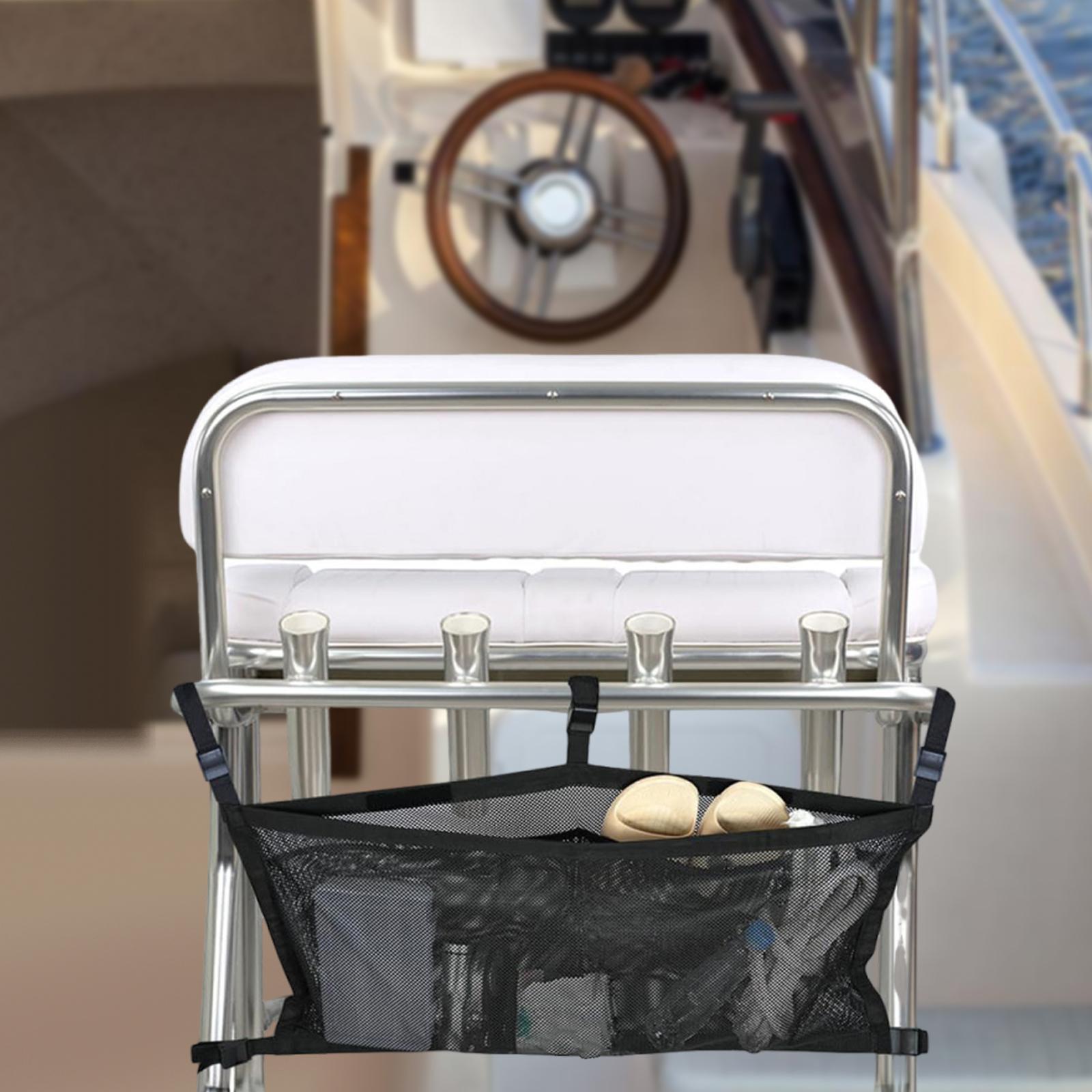 Boat Storage Bag Suspended Net with Divisions Organizer for Accessories Gear