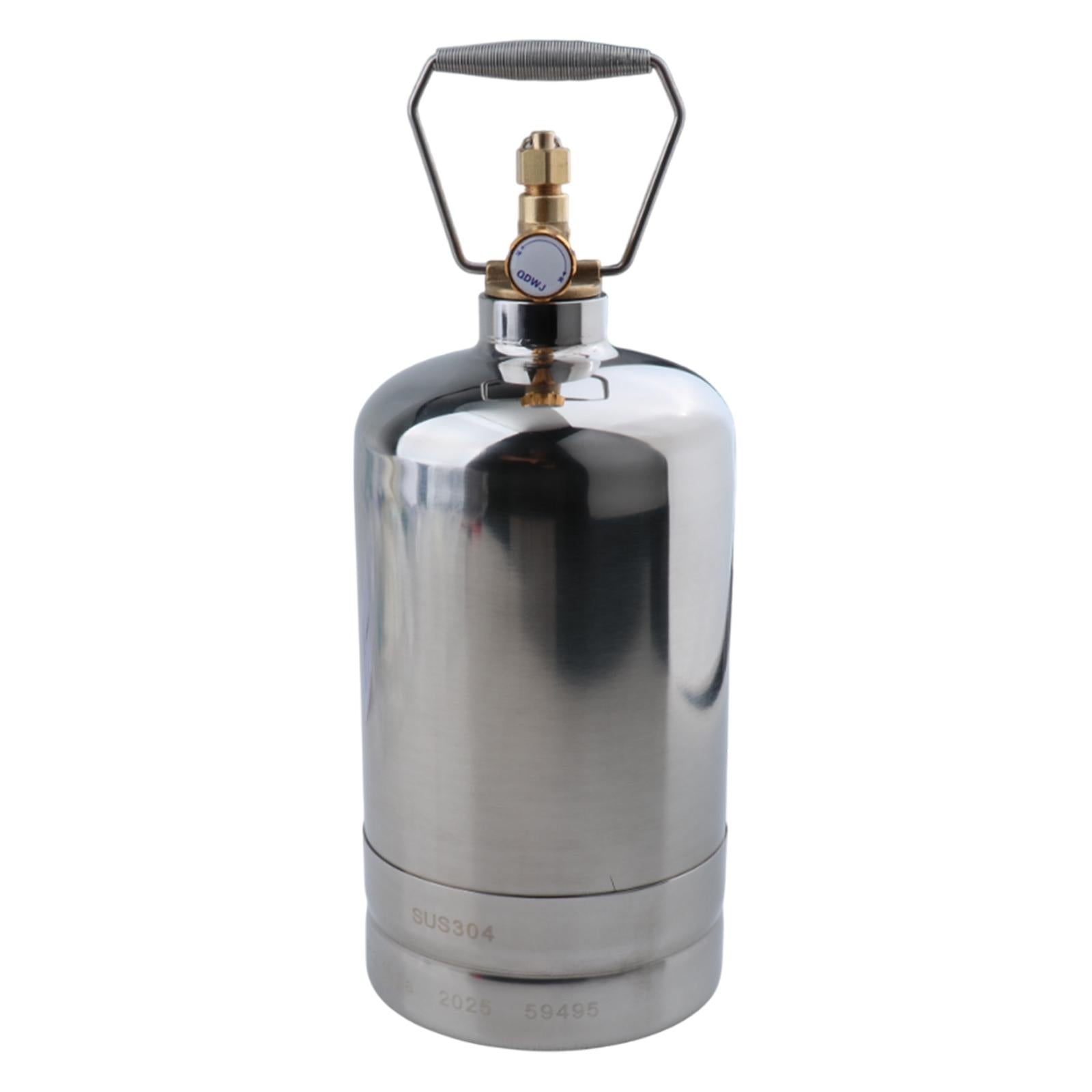 Camping Gas Tank Empty Refillable Portable for Gas Burner Hiking Backpacking 1.5L