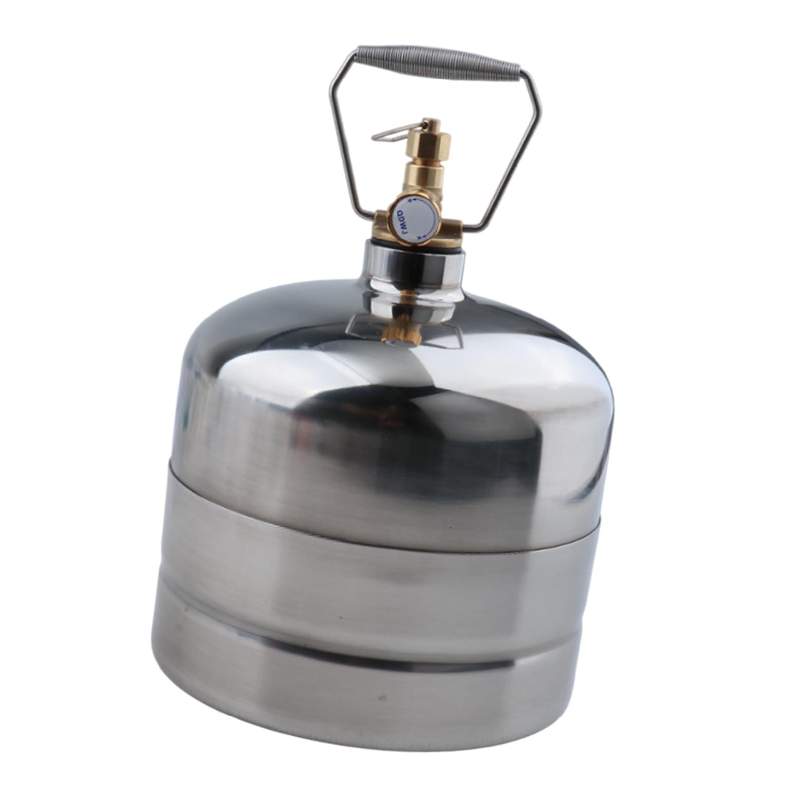 Camping Gas Tank Empty Refillable Portable for Gas Burner Hiking Backpacking 2.2L