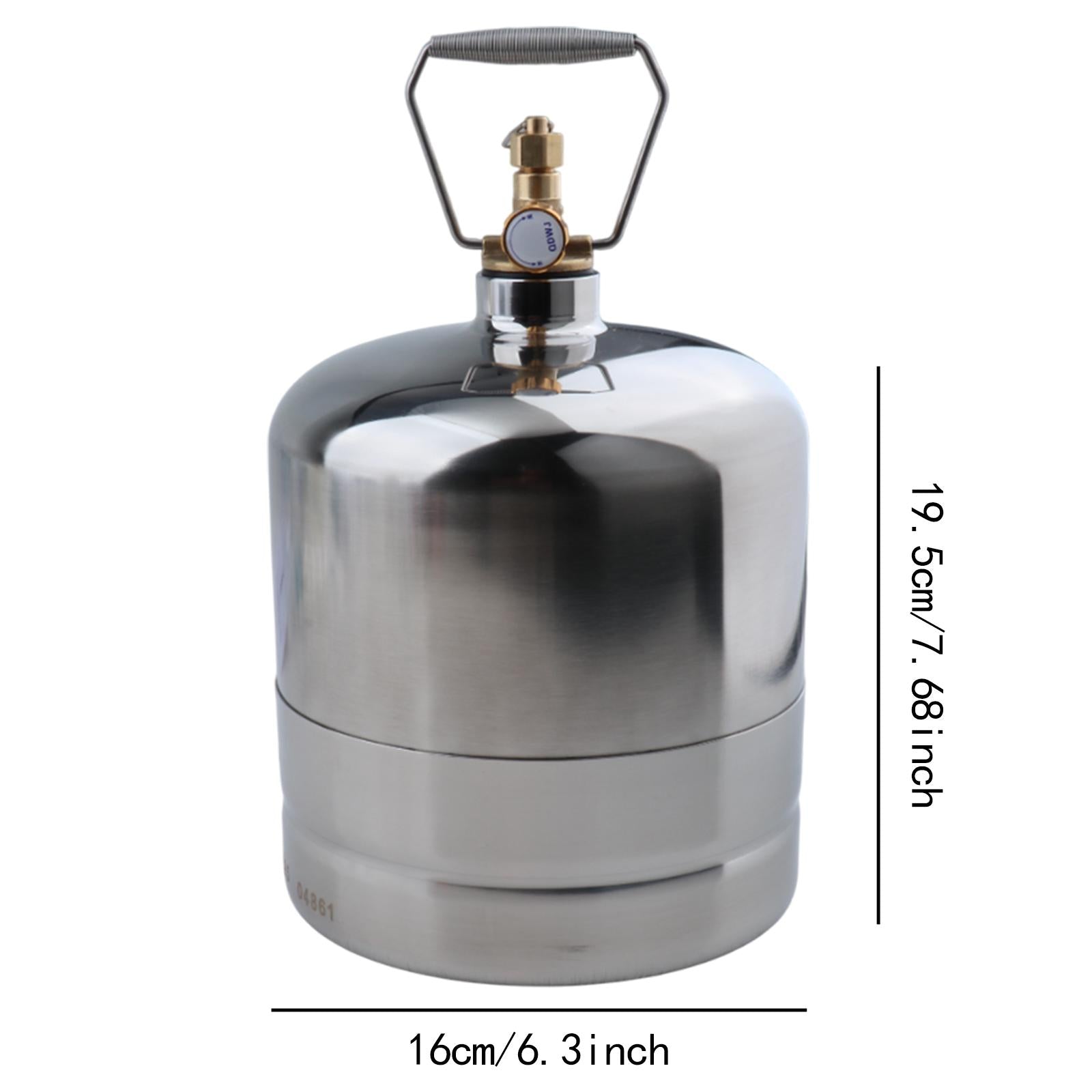 Camping Gas Tank Empty Refillable Portable for Gas Burner Hiking Backpacking 3L