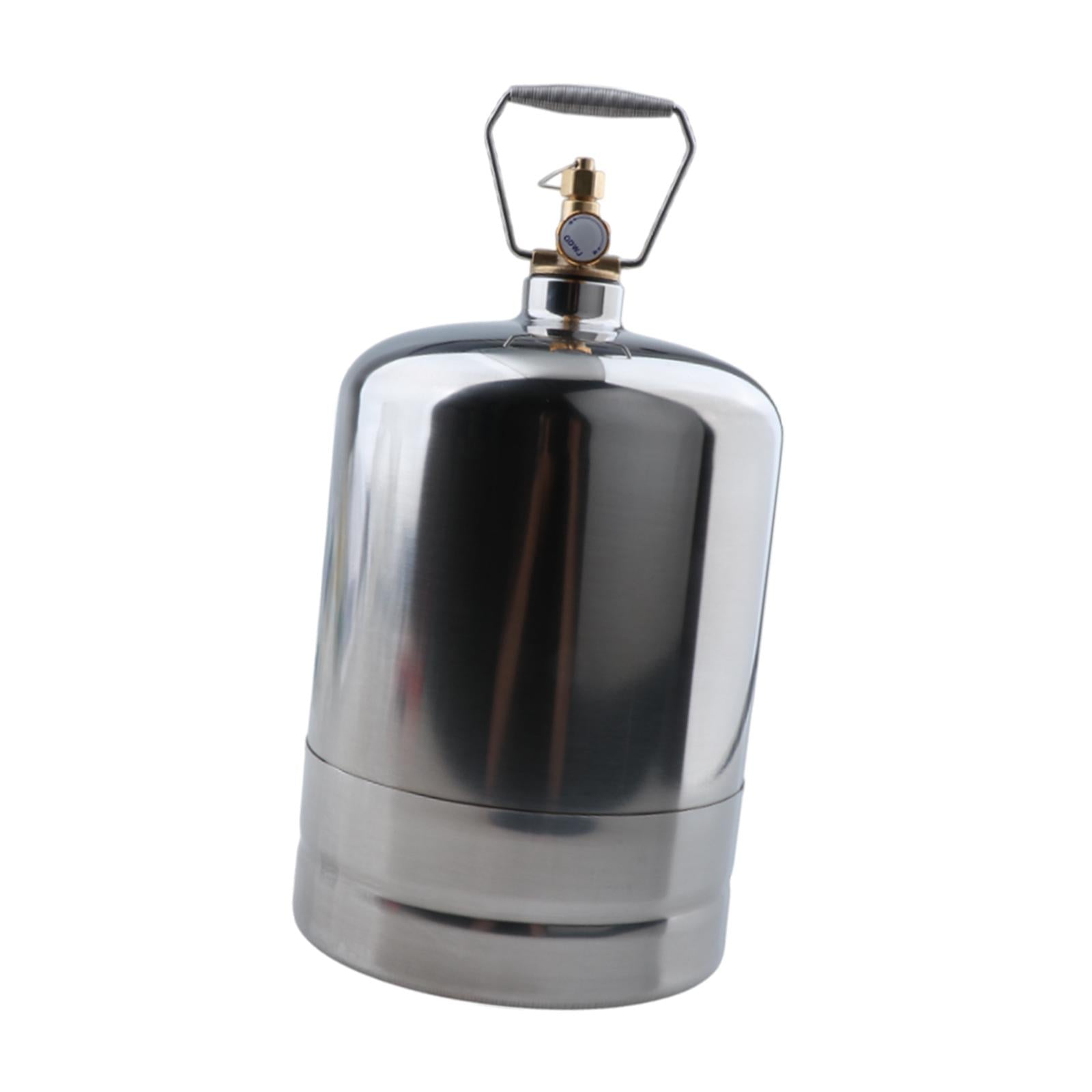 Camping Gas Tank Empty Refillable Portable for Gas Burner Hiking Backpacking 4L
