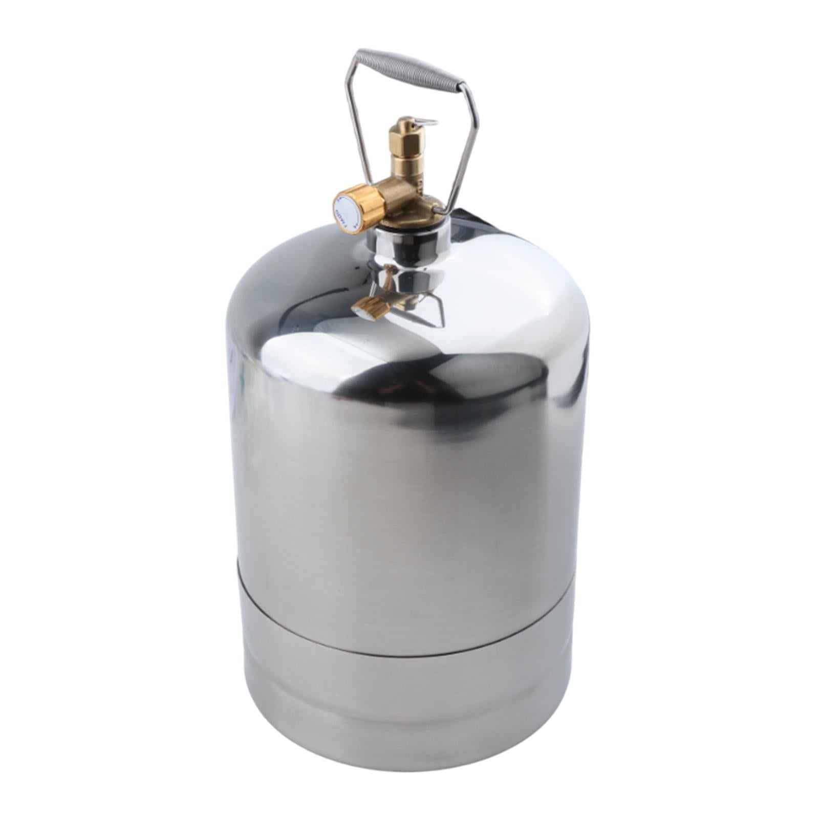 Camping Gas Tank Empty Refillable Portable for Gas Burner Hiking Backpacking 4L