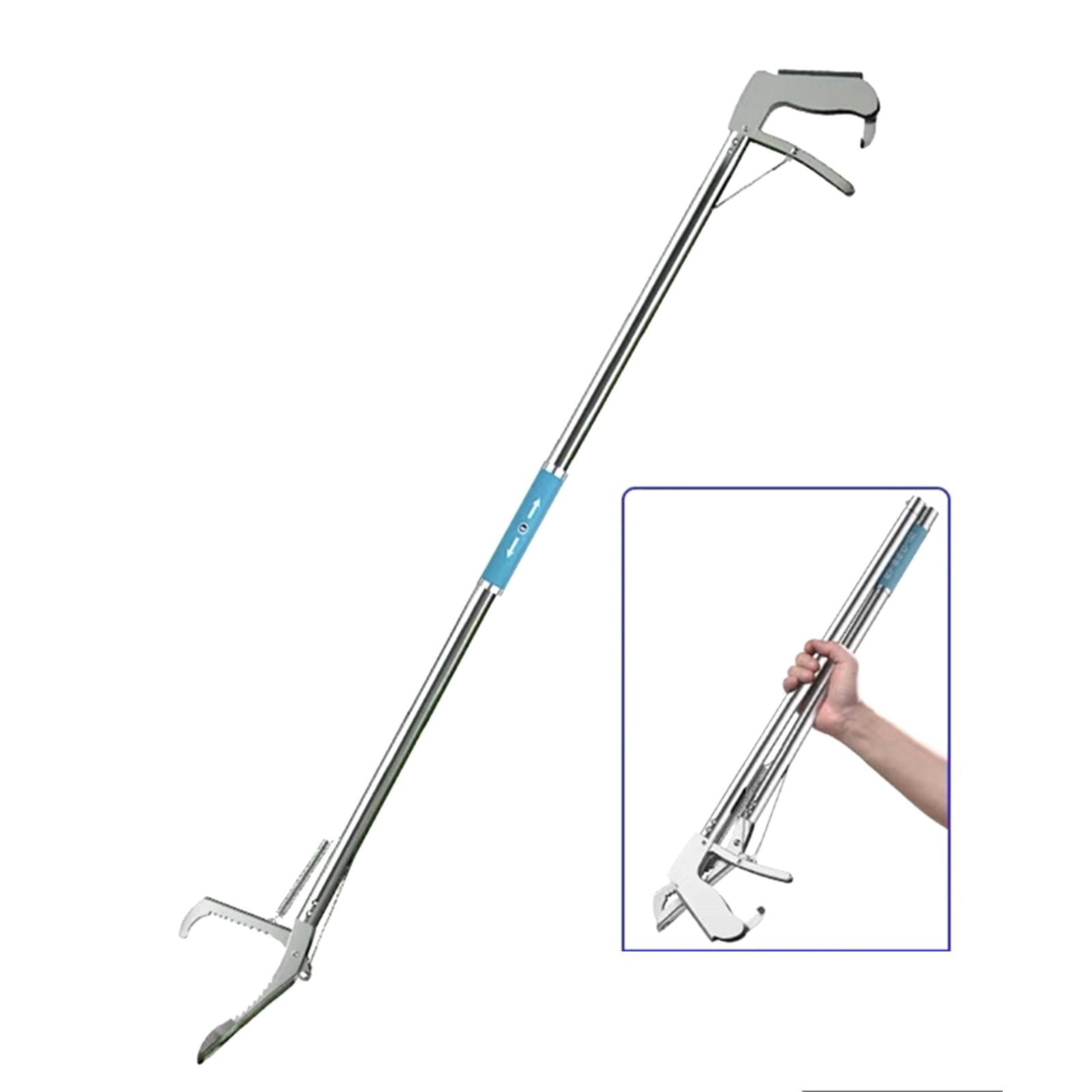 Snake Grabber Portable Non Slip Wide Jaw Outdoor Foldable Beach Trash Picker 1.5m