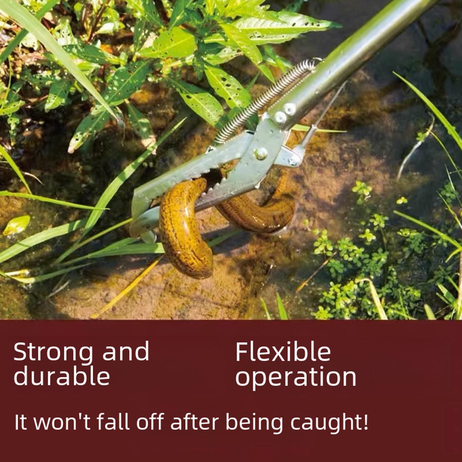 Snake Grabber Portable Non Slip Wide Jaw Outdoor Foldable Beach Trash Picker 1.5m