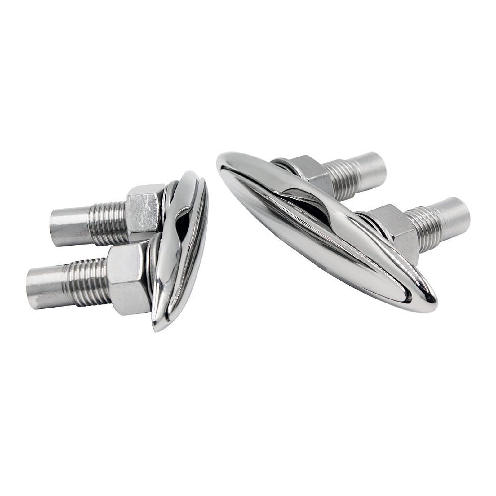 Pull up Boat Cleats Mirror Polished Sturdy Simple Assembly Marine Rope Cleat 125mm 5inch