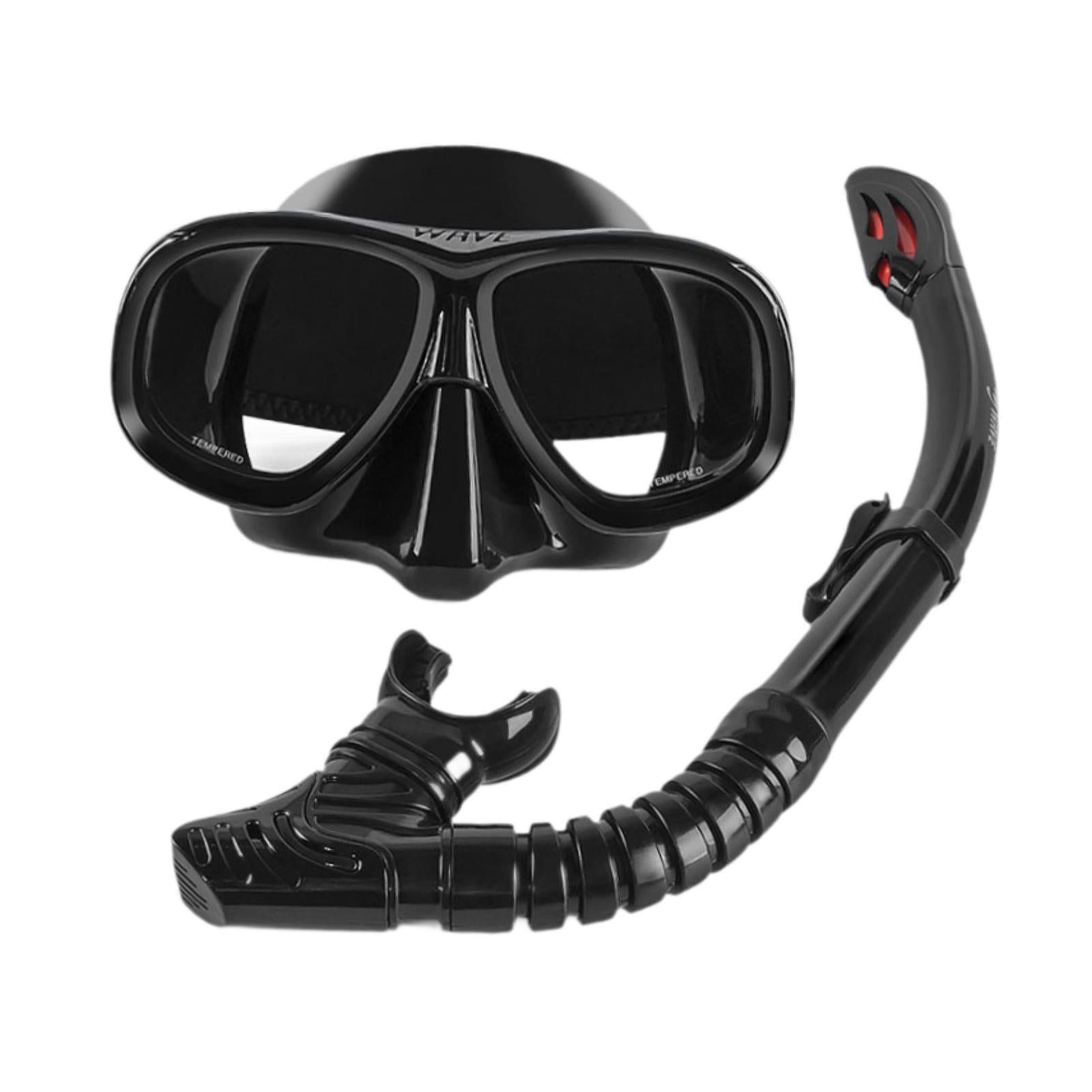 Snorkeling Gear for Adults Training Professional Dive Tempered Glass Goggles