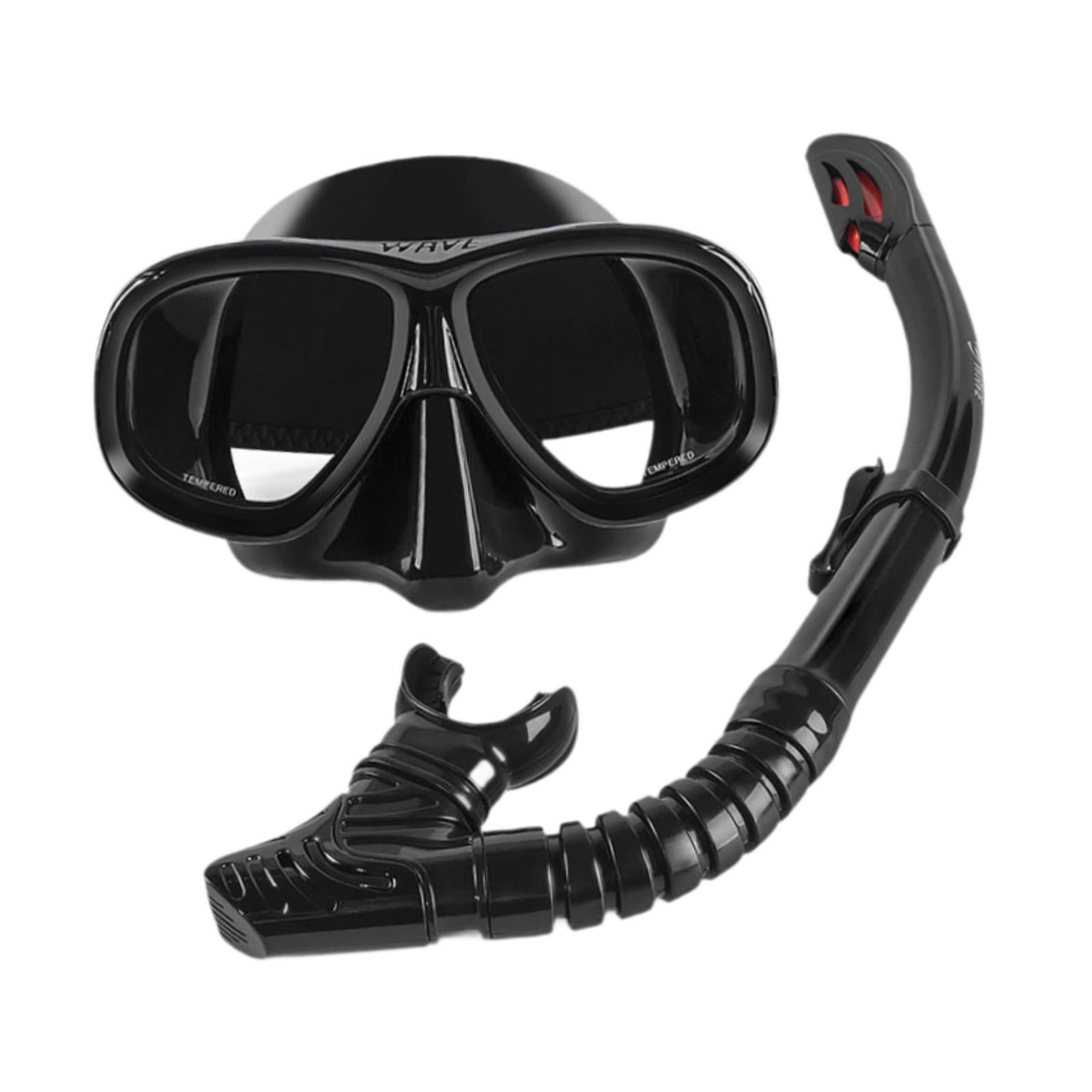 Snorkeling Gear for Adults Training Professional Dive Tempered Glass Goggles