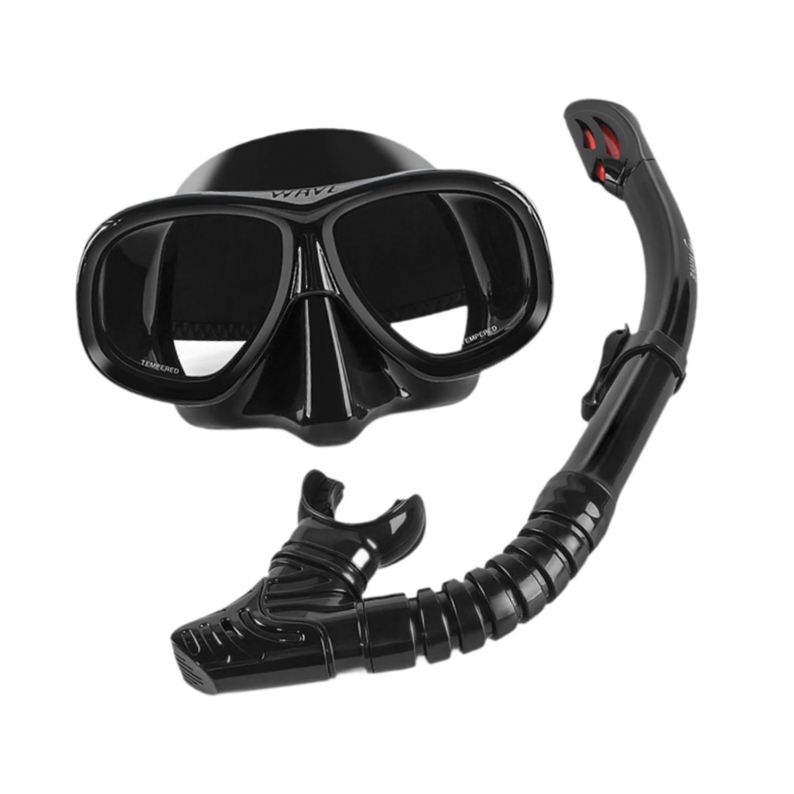 Snorkeling Gear for Adults Training Professional Dive Tempered Glass Goggles