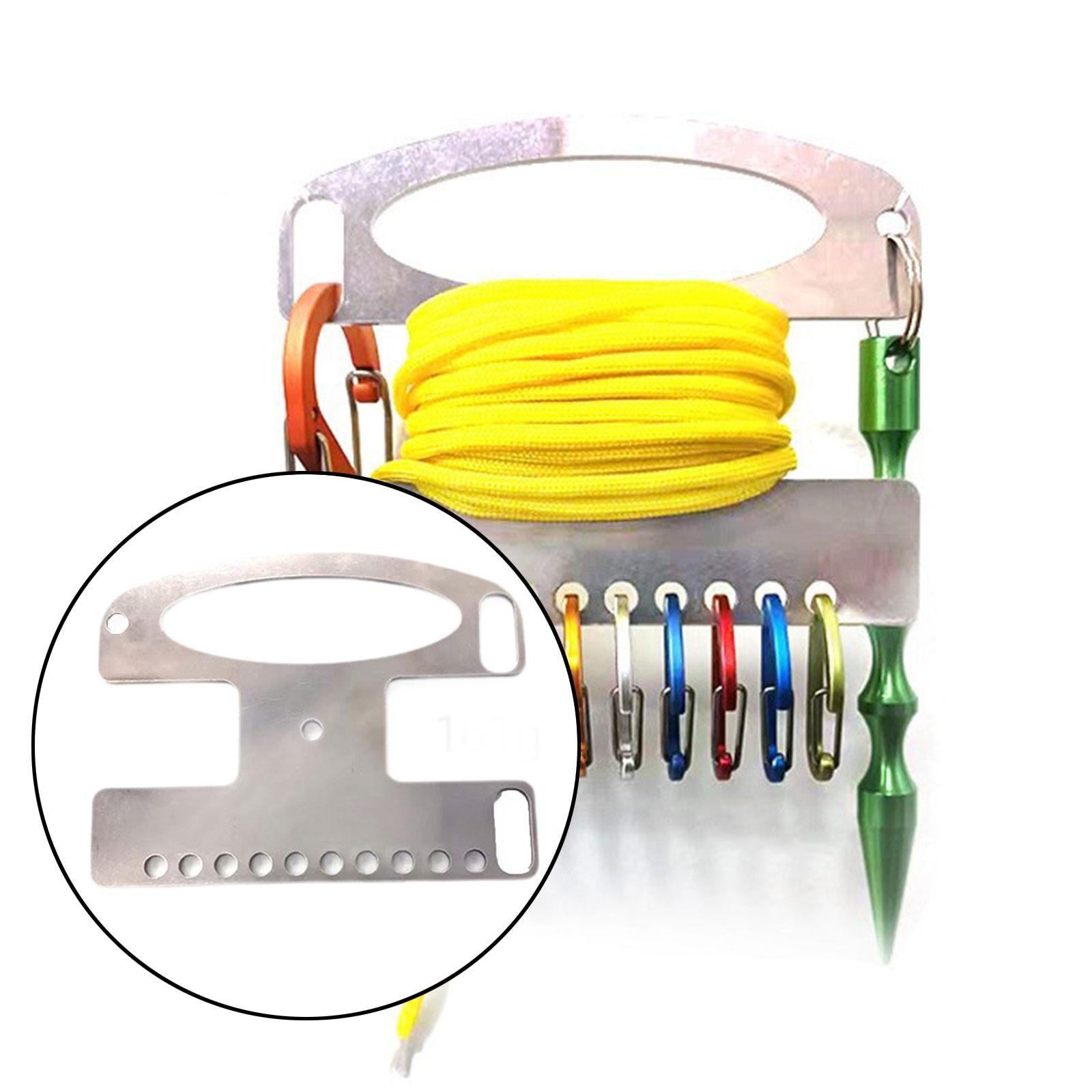 Stainless Steel Fishing Line Winder Versatile Sturdy Rust Resistant Portable