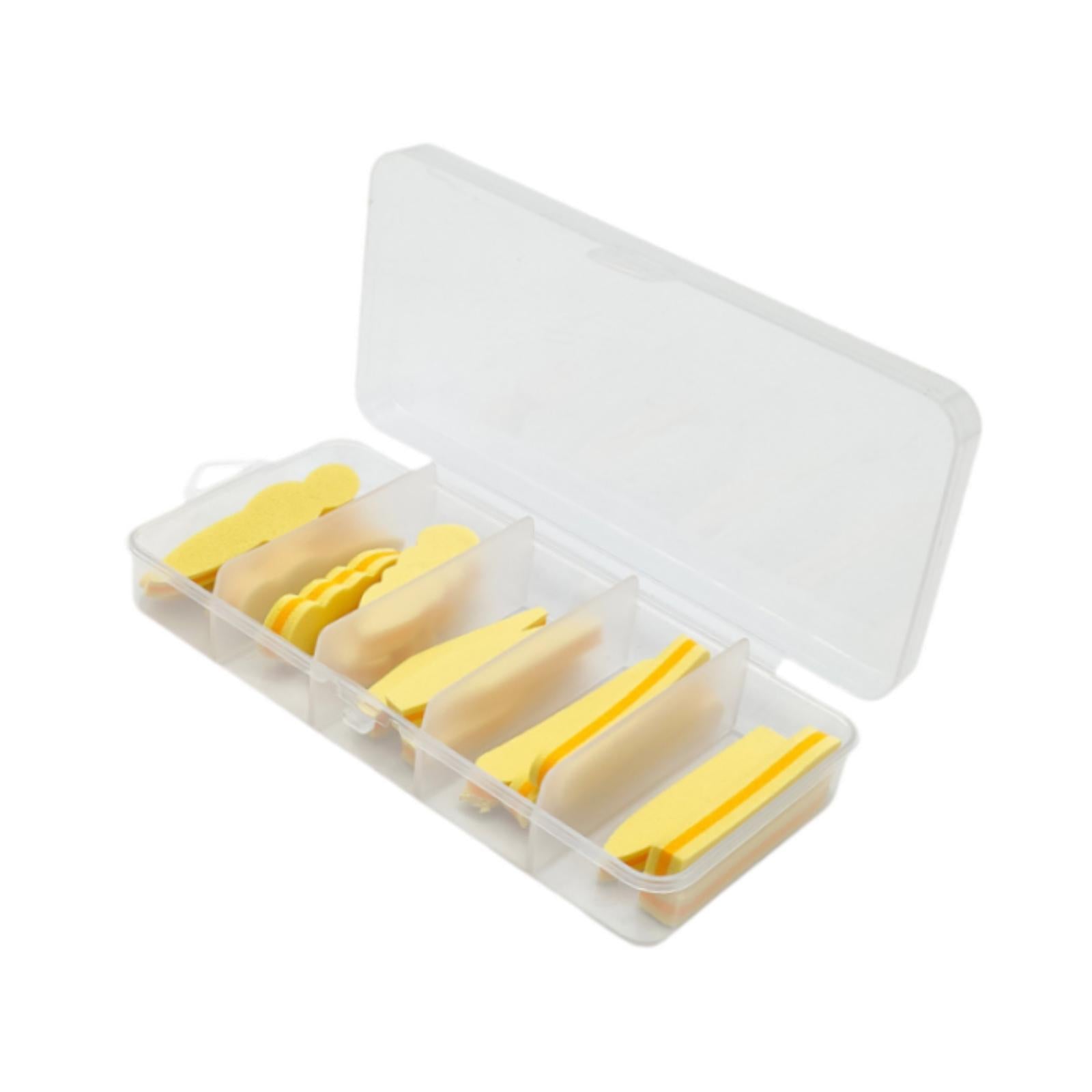 15Pcs Fly Tying Foam Bodies 5 Types Beginner Professionals DIY Fishing Lures Beige Orange