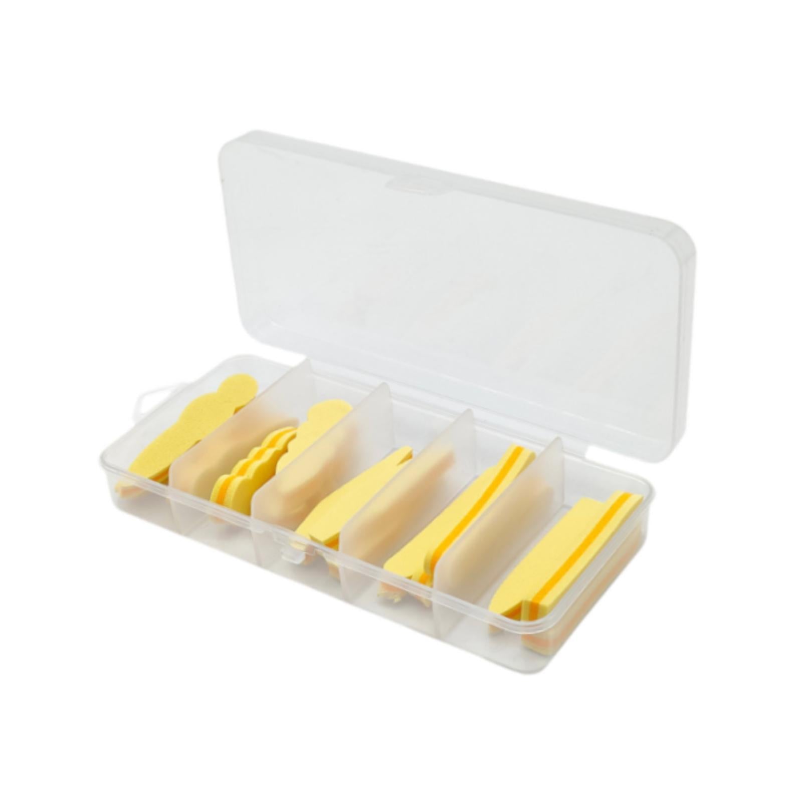 15Pcs Fly Tying Foam Bodies 5 Types Beginner Professionals DIY Fishing Lures Beige Orange