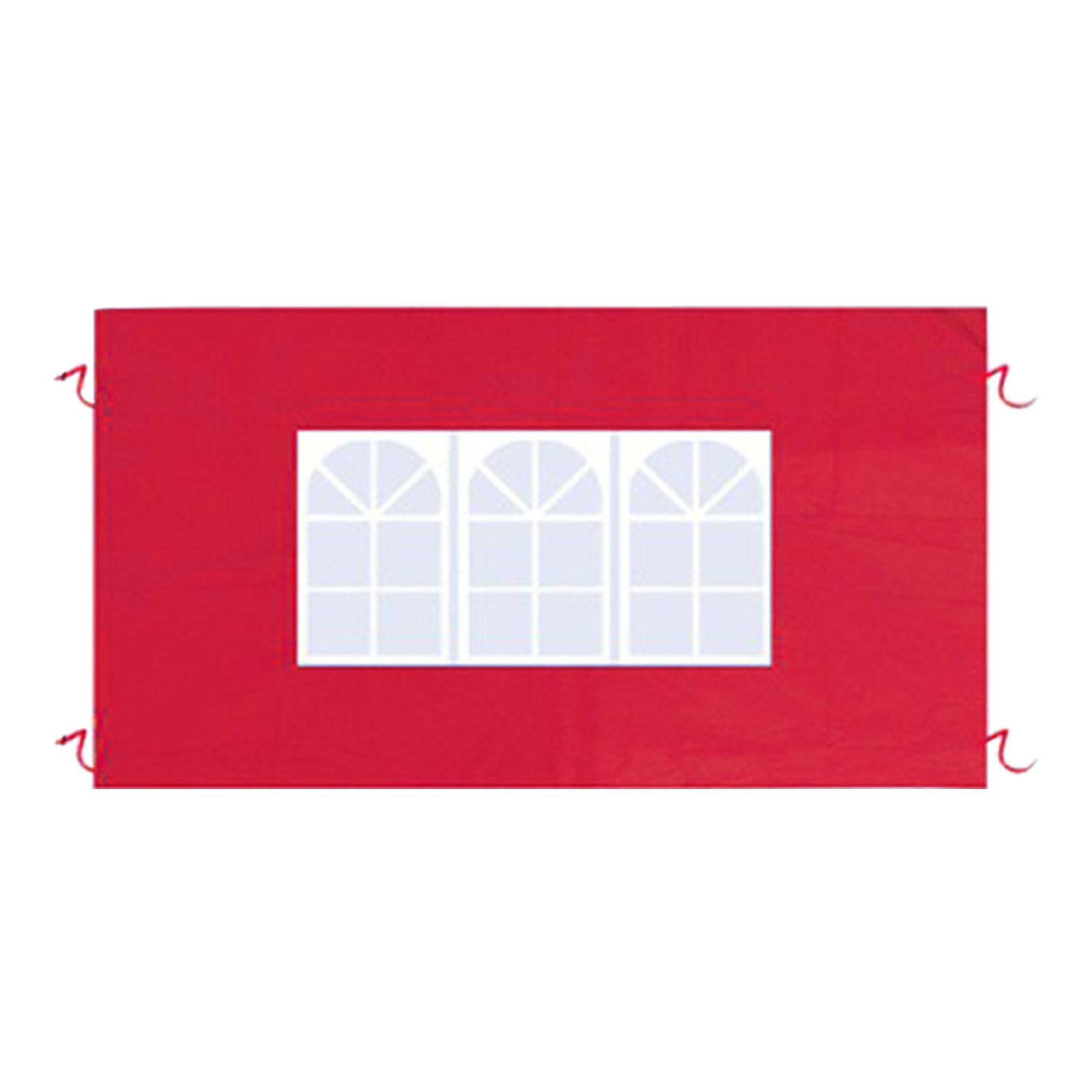 Side Wall Panel Portable Replacement Tent Sidewall for Sunshade Awning Patio Red