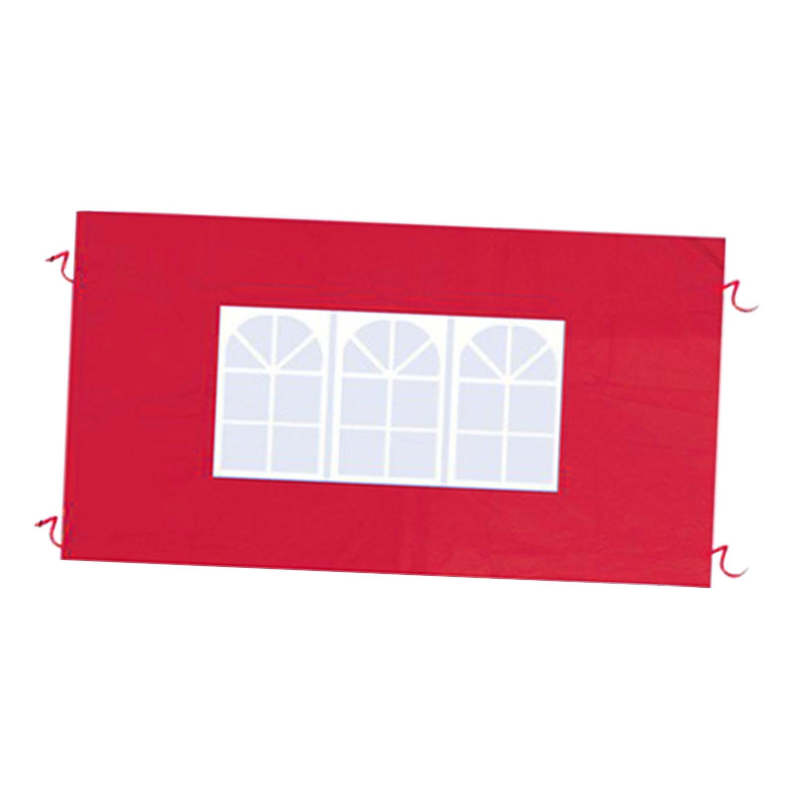 Side Wall Panel Portable Replacement Tent Sidewall for Sunshade Awning Patio Red
