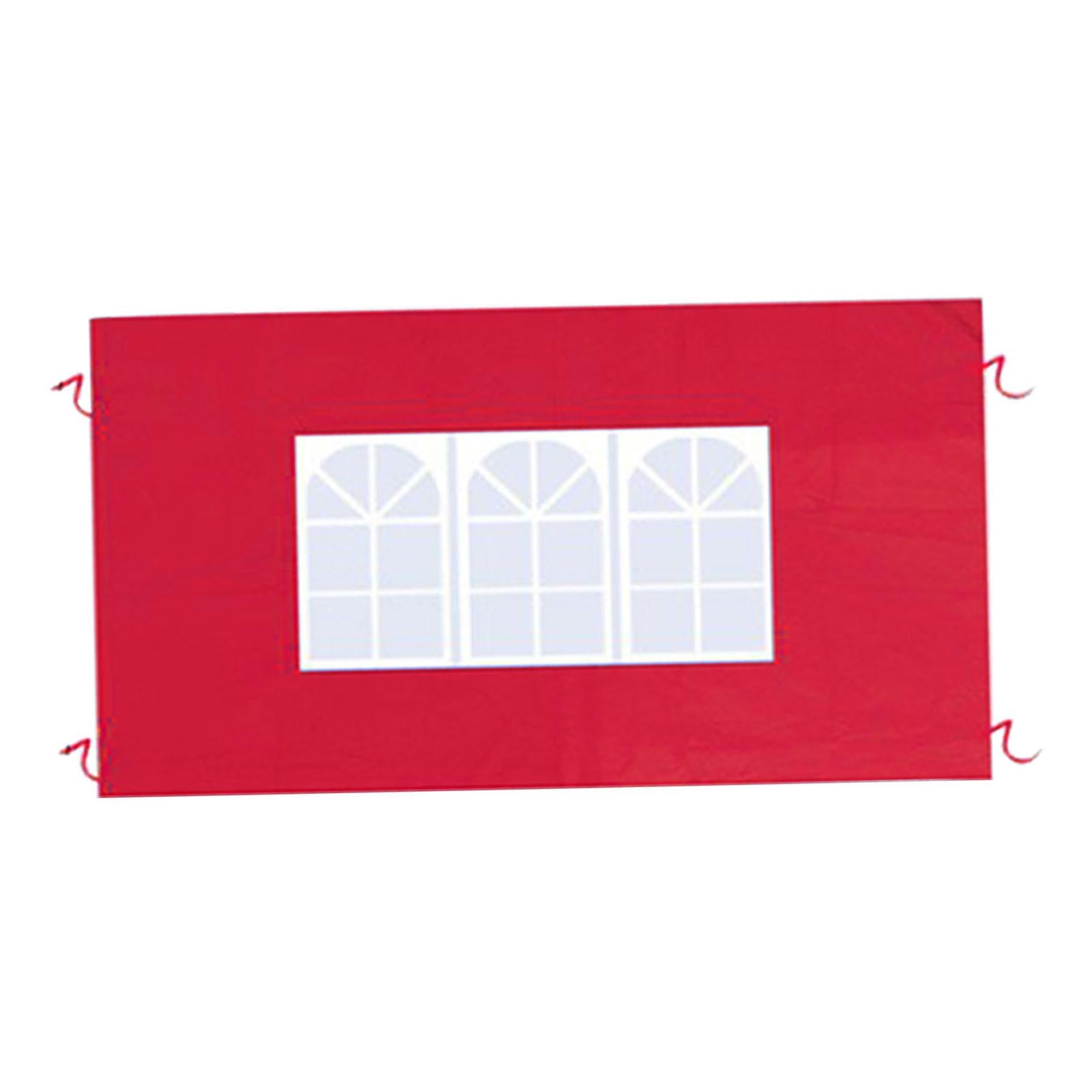 Side Wall Panel Portable Replacement Tent Sidewall for Sunshade Awning Patio Red