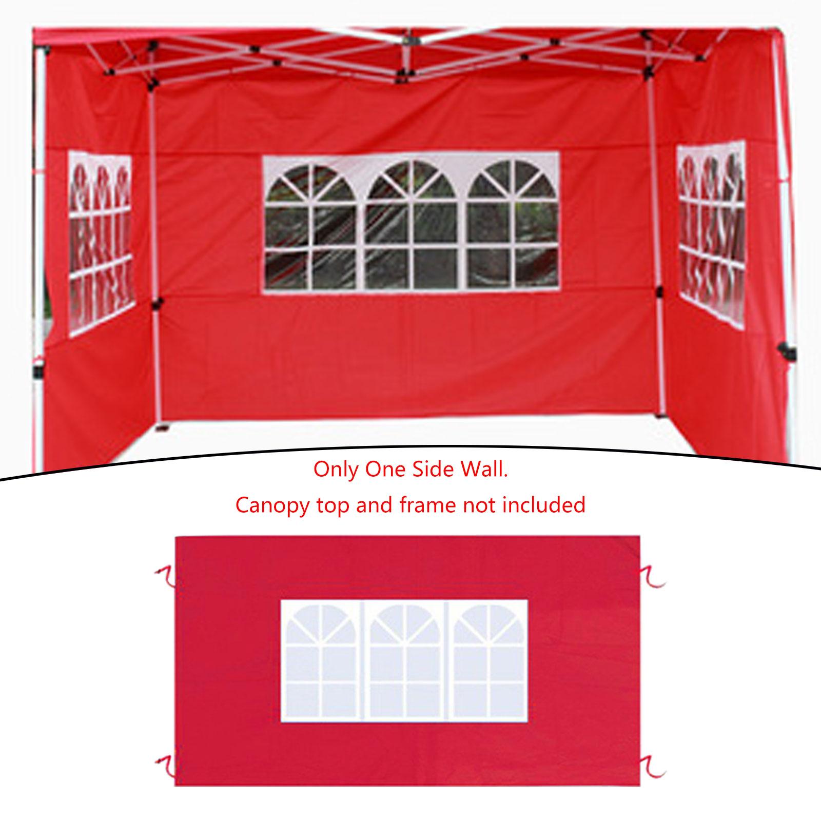 Side Wall Panel Portable Replacement Tent Sidewall for Sunshade Awning Patio Red