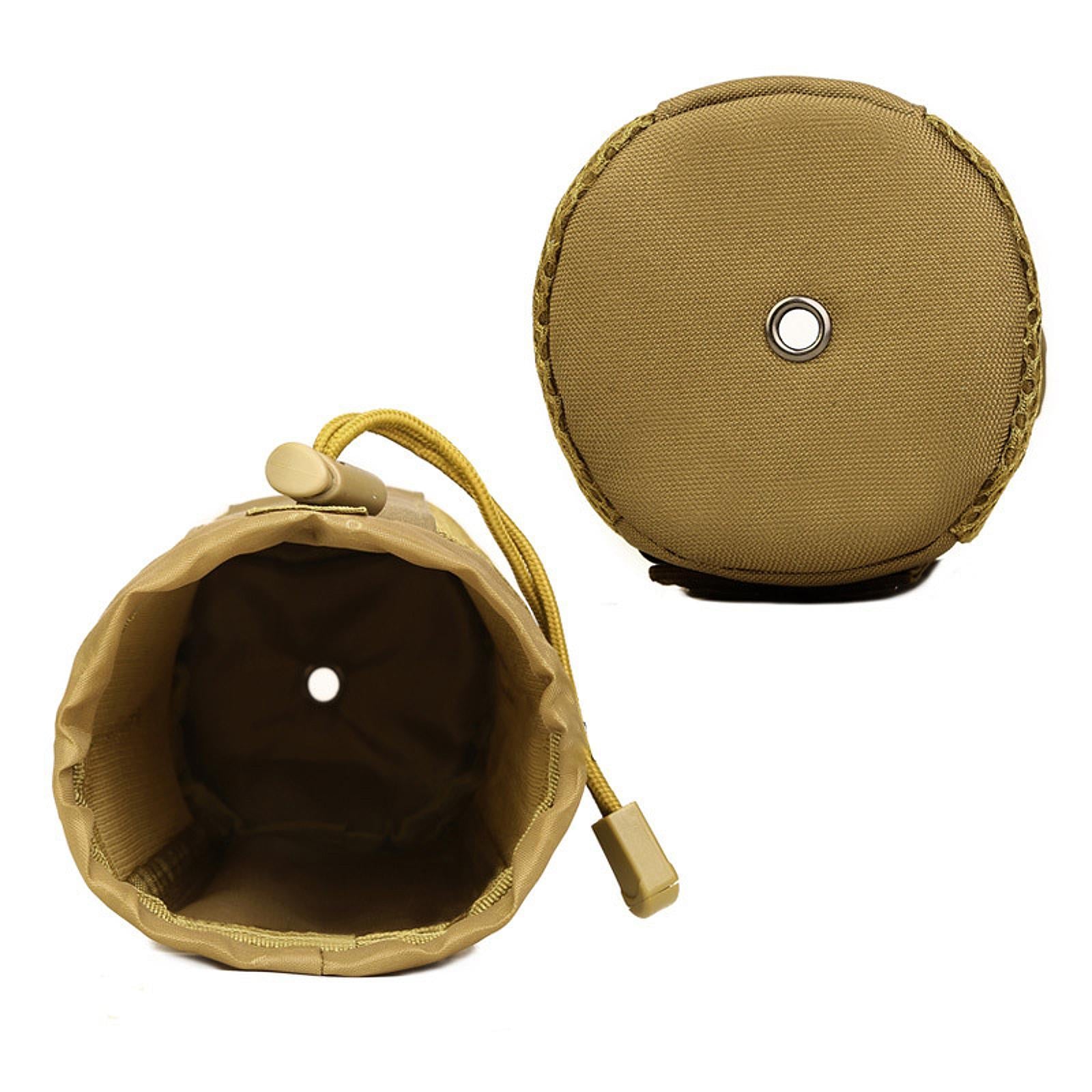 Waist Hanging Water Bottle Bag Nylon Mesh Sleeve for Outdoor Climbing Sturdy Brown