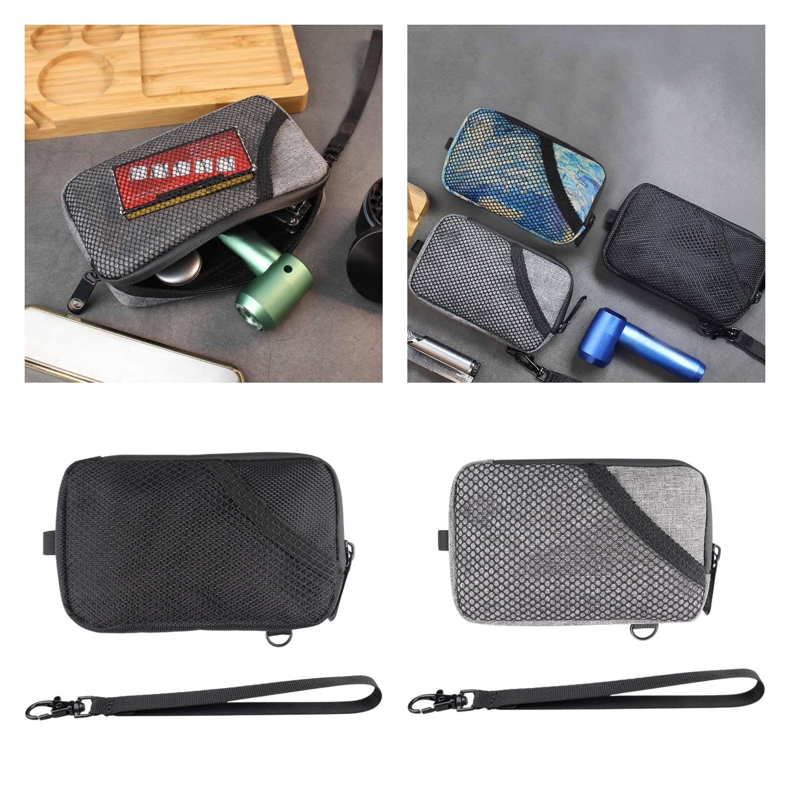 Pipe Storage Bag Large Capacity Travel Accessories Wallet for Outdoor Travel Black