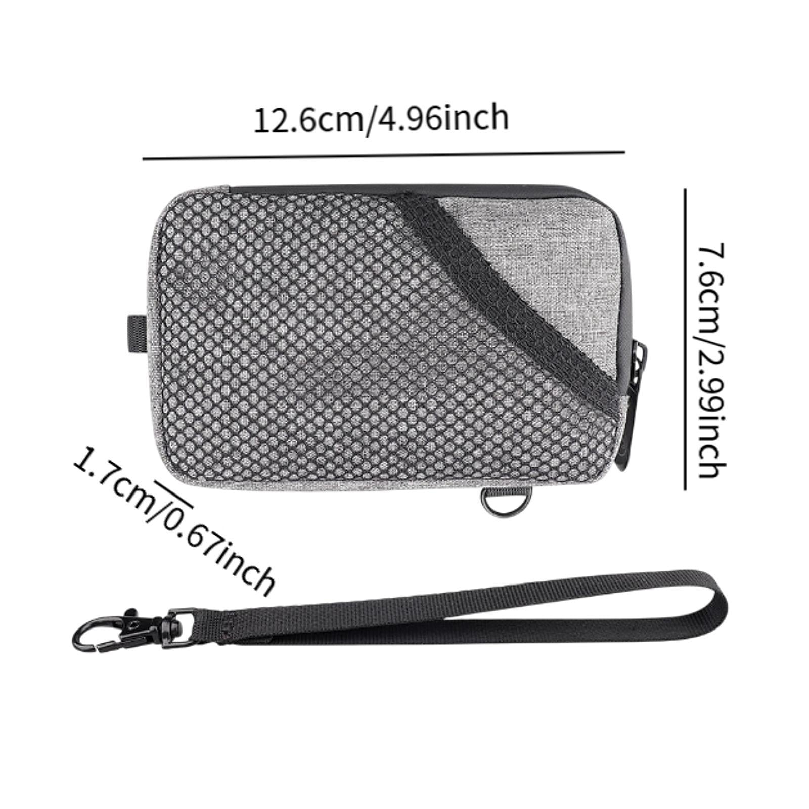 Pipe Storage Bag Large Capacity Travel Accessories Wallet for Outdoor Travel Gray