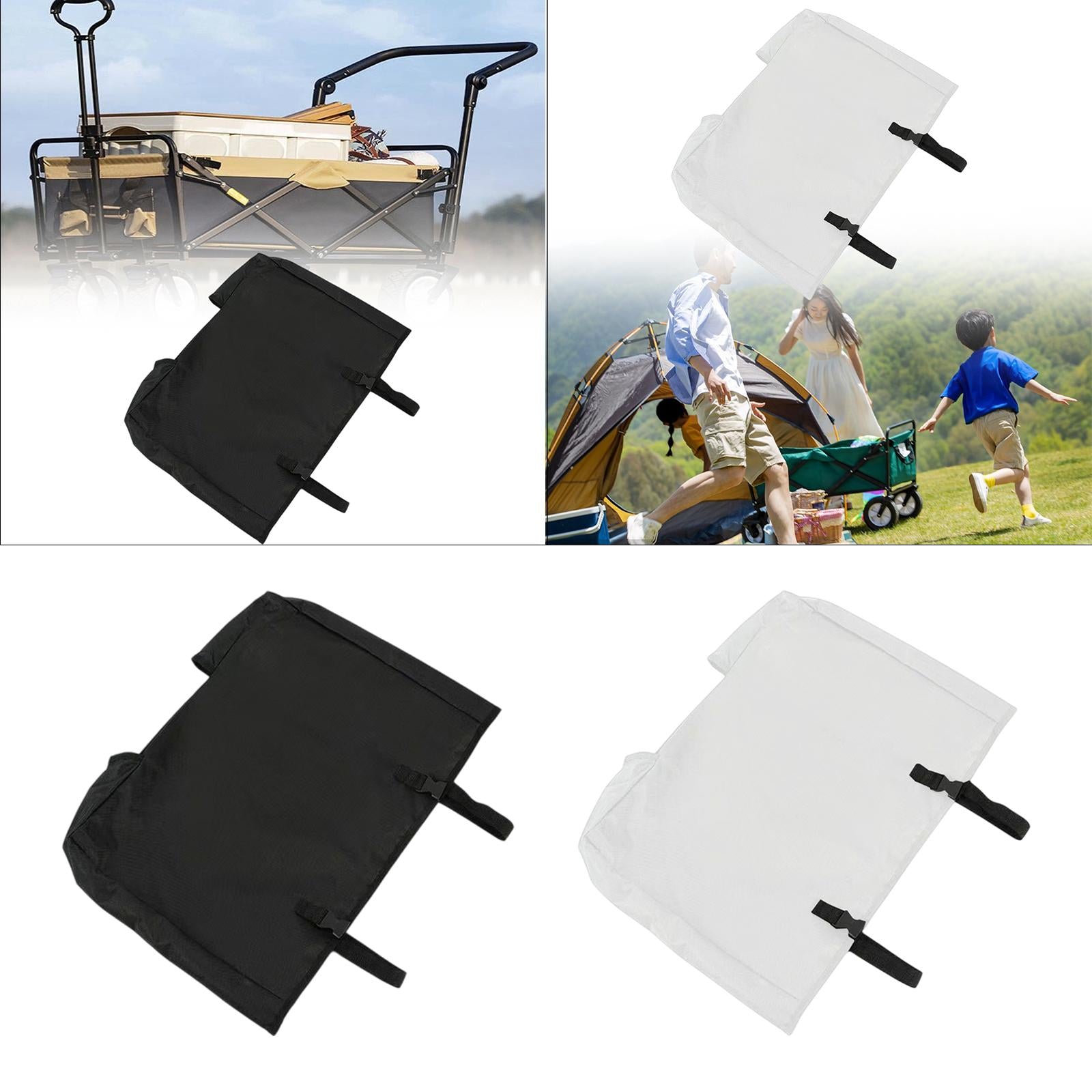 Utility Wagon Cover Portable Wagon Cart Cover for Garden Accessories Outdoor Black