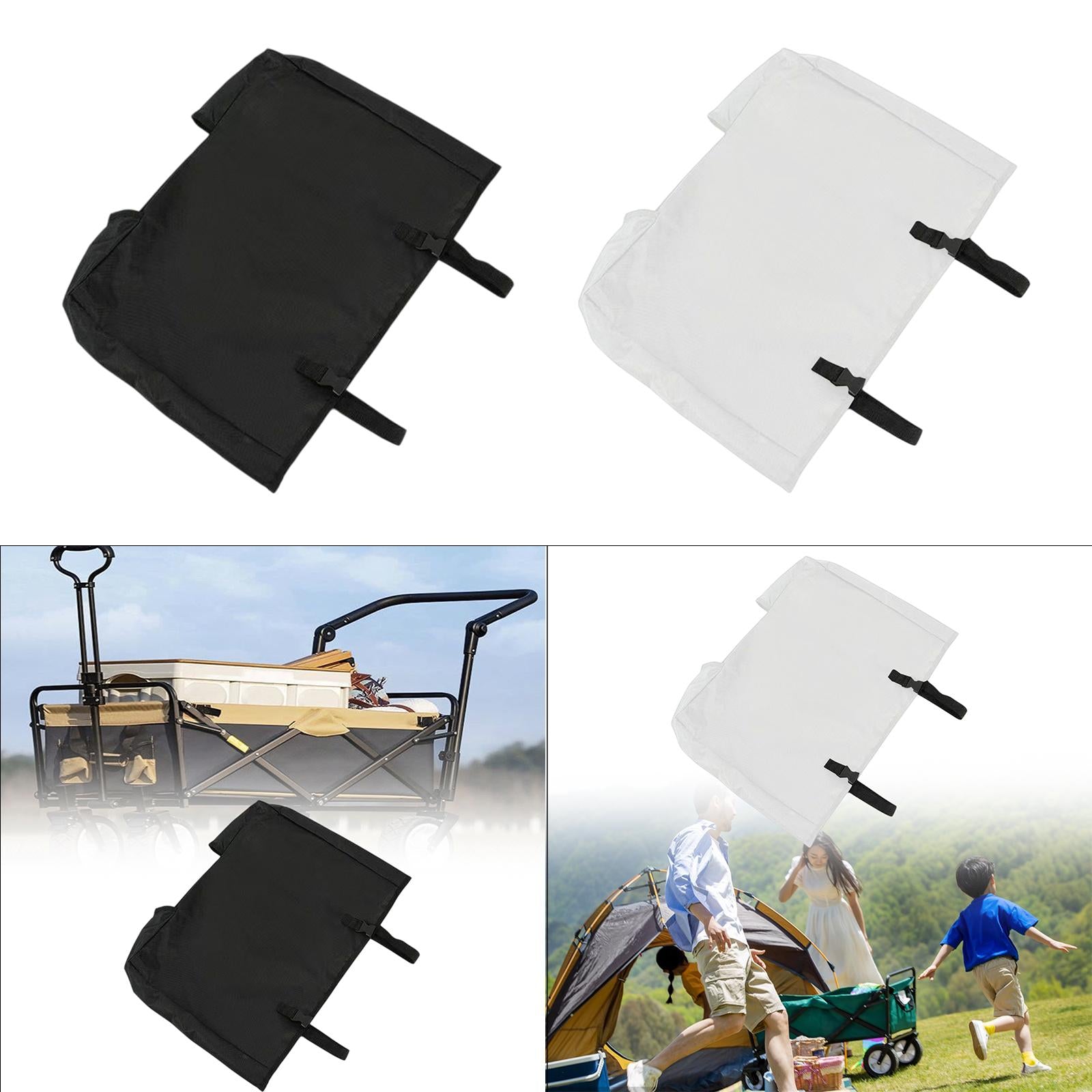 Utility Wagon Cover Portable Wagon Cart Cover for Garden Accessories Outdoor Black