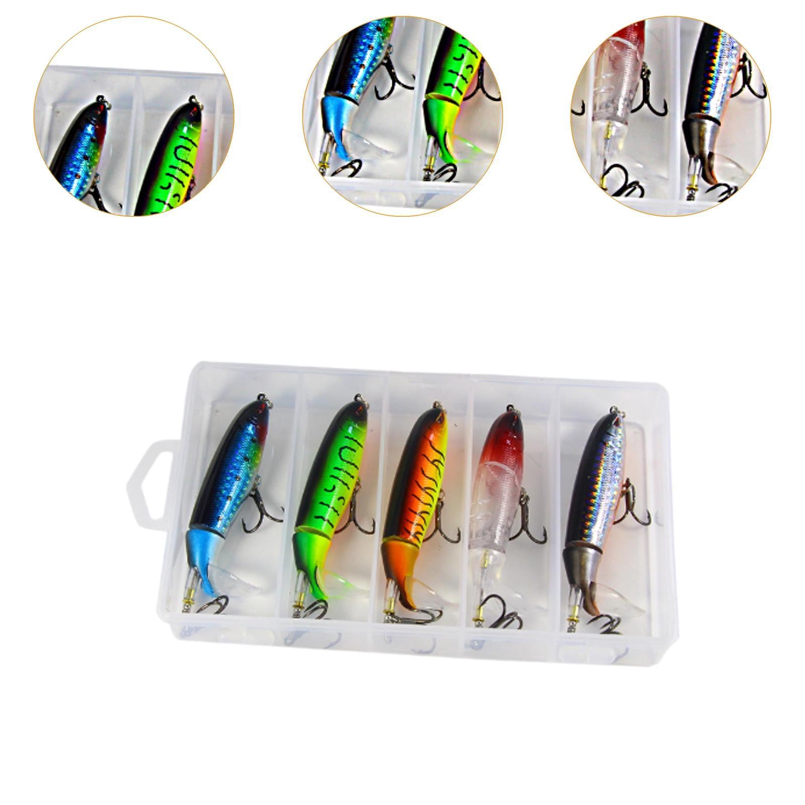 5x Fishing Lures Crankbait Hard Spinnerbaits Swimbaits for Pike Crappie Bass